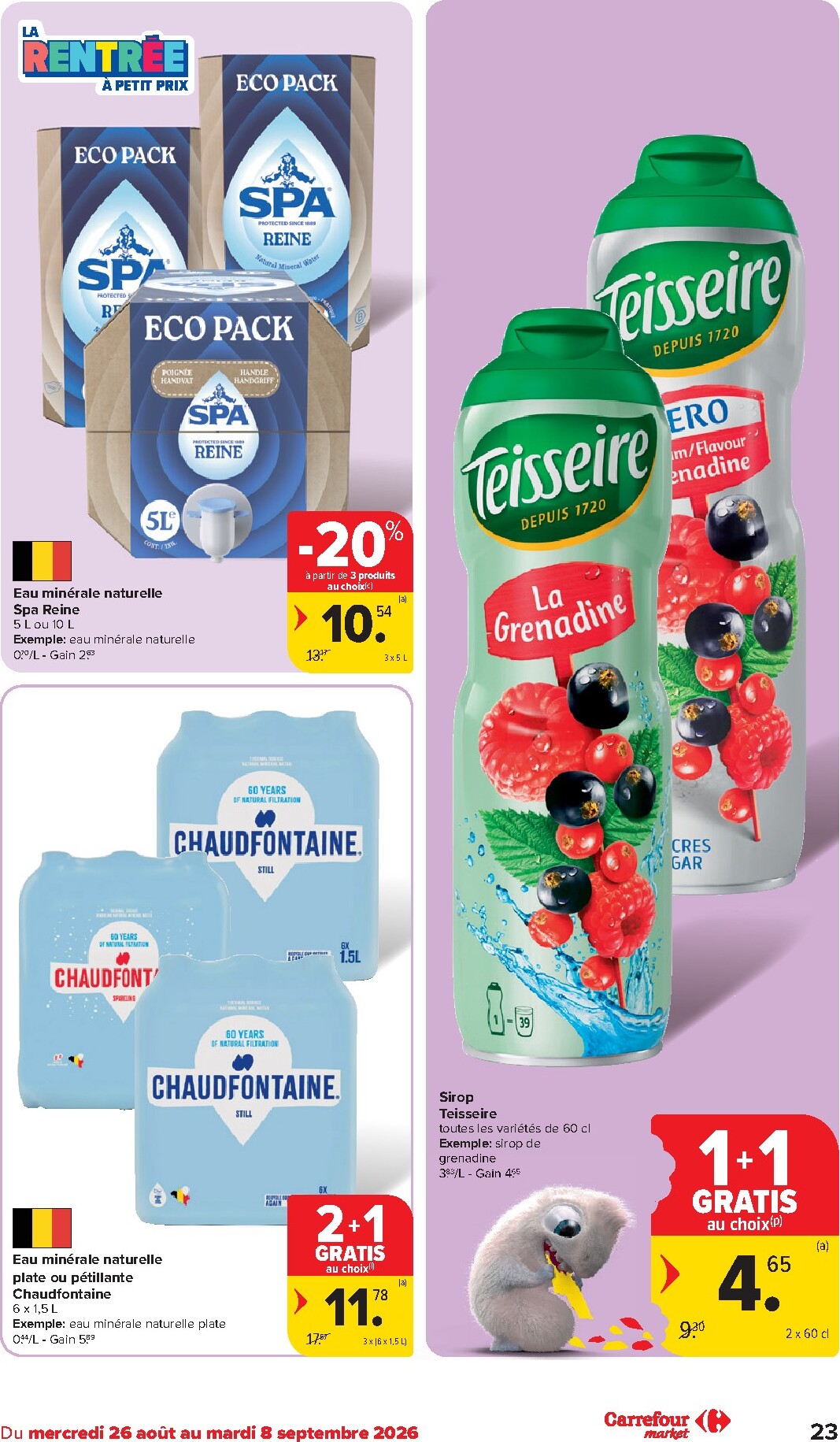 carrefour - Carrefour Market folder voor volgende week van woensdag 26/08/2026 tot dinsdag 01/09/2026 - page: 23