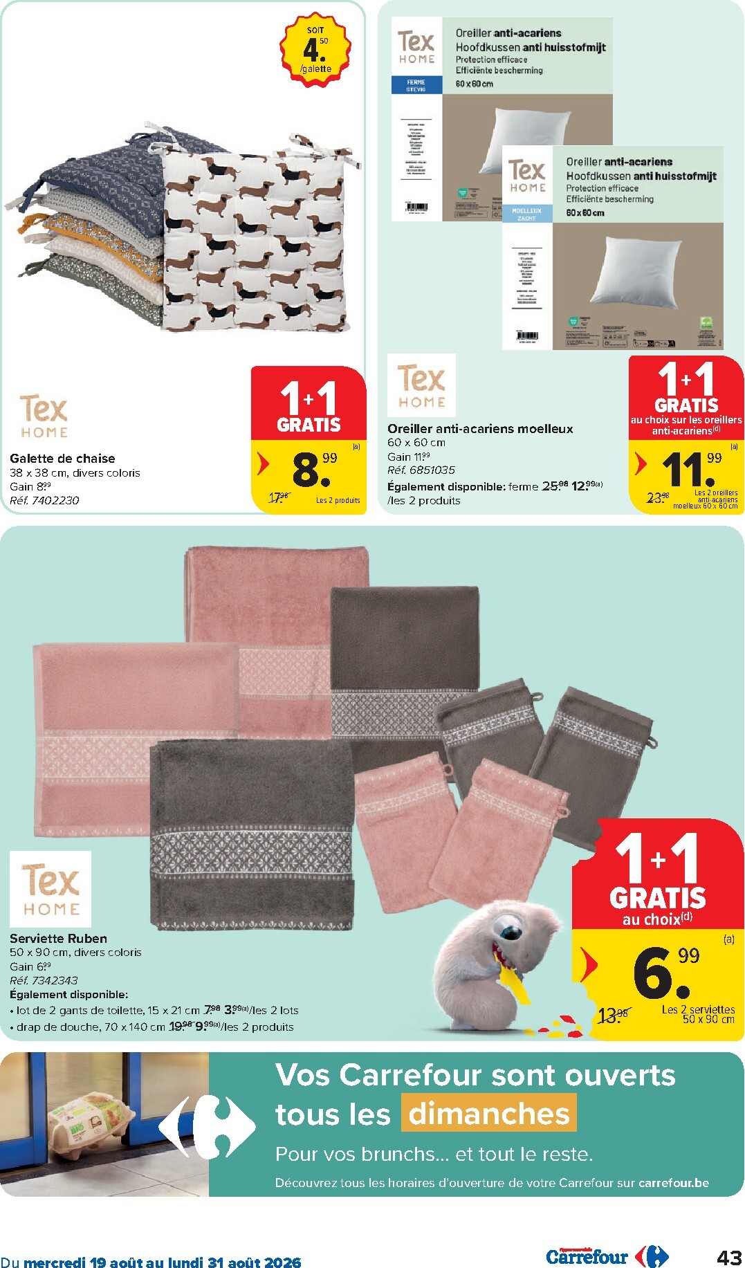 carrefour - Huidige Carrefour Hypermarchés folder geldig van woensdag 19/08/2026 tot maandag 31/08/2026 - page: 43