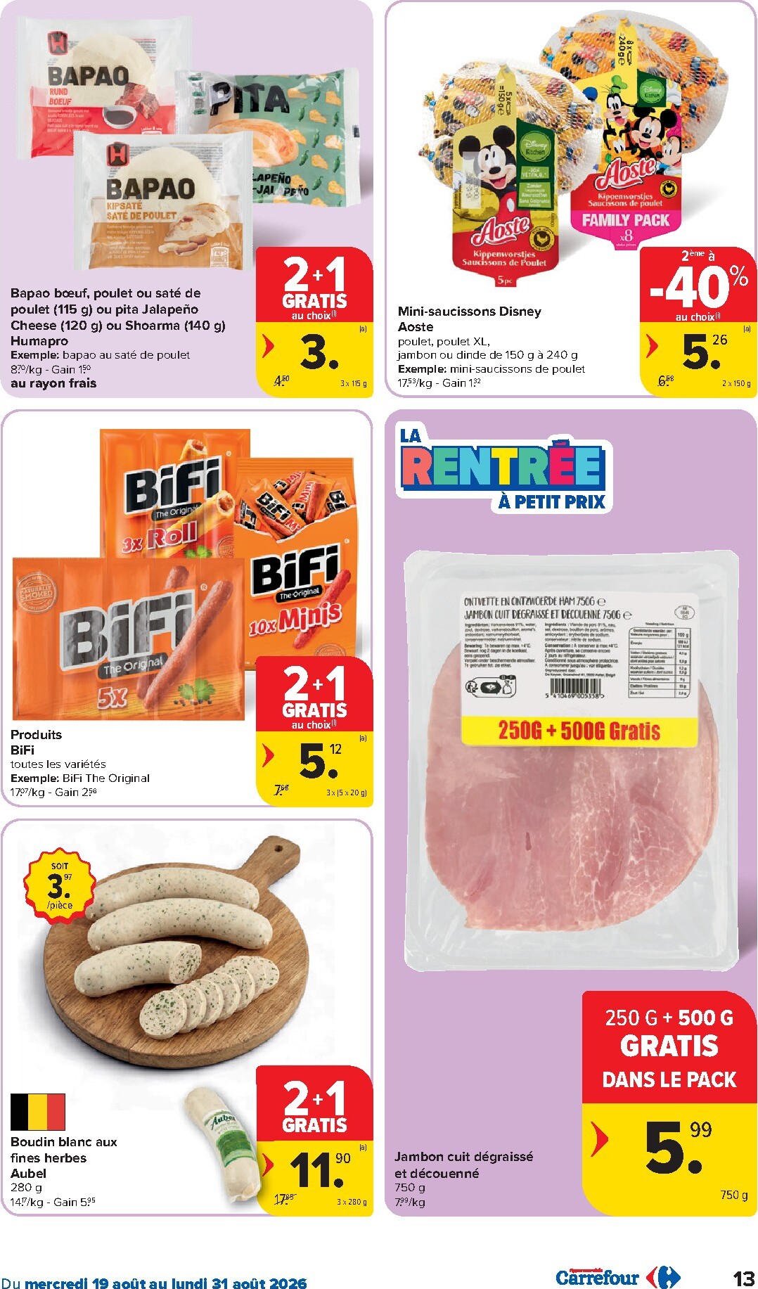 carrefour - Huidige Carrefour Hypermarchés folder geldig van woensdag 19/08/2026 tot maandag 31/08/2026 - page: 13