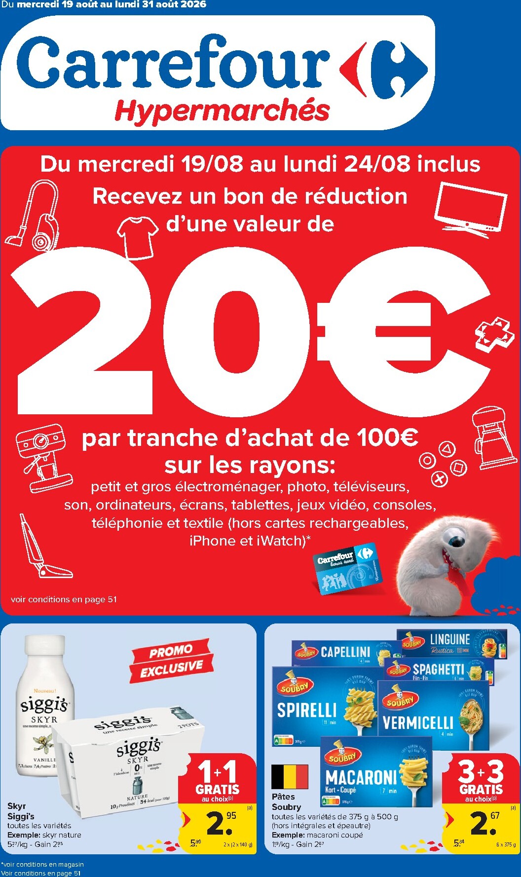 carrefour - Huidige Carrefour Hypermarchés folder geldig van woensdag 19/08/2026 tot maandag 31/08/2026