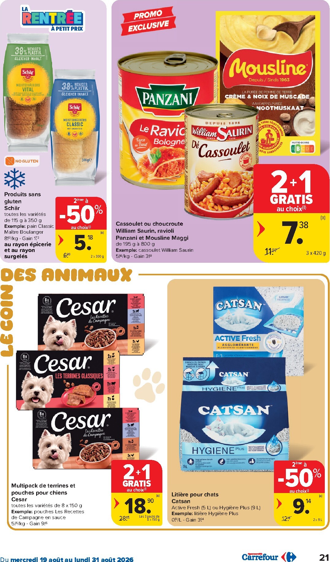 carrefour - Huidige Carrefour Hypermarchés folder geldig van woensdag 19/08/2026 tot maandag 31/08/2026 - page: 21