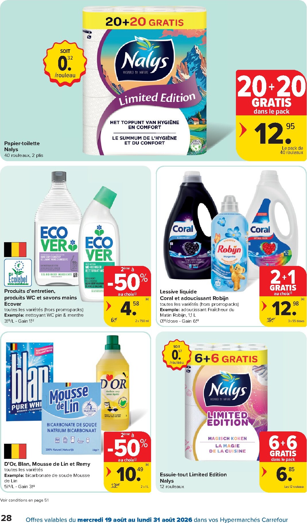 carrefour - Huidige Carrefour Hypermarchés folder geldig van woensdag 19/08/2026 tot maandag 31/08/2026 - page: 28
