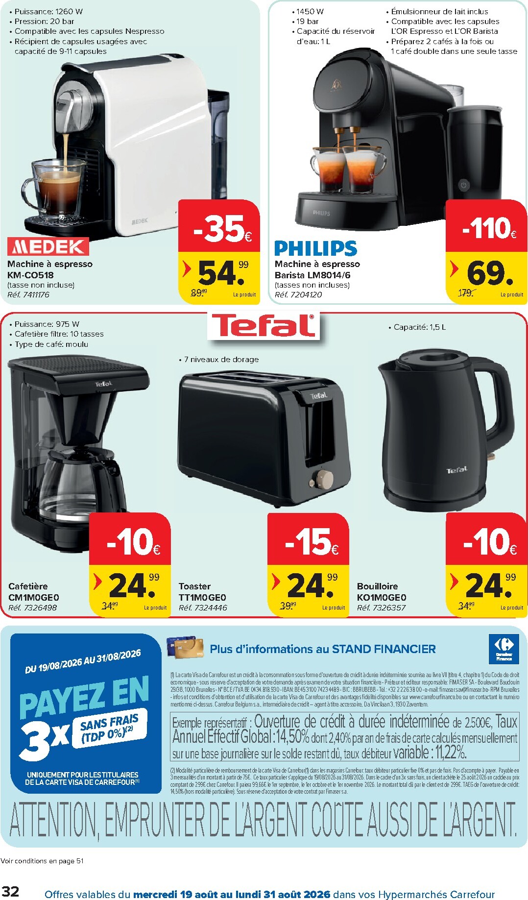 carrefour - Huidige Carrefour Hypermarchés folder geldig van woensdag 19/08/2026 tot maandag 31/08/2026 - page: 32