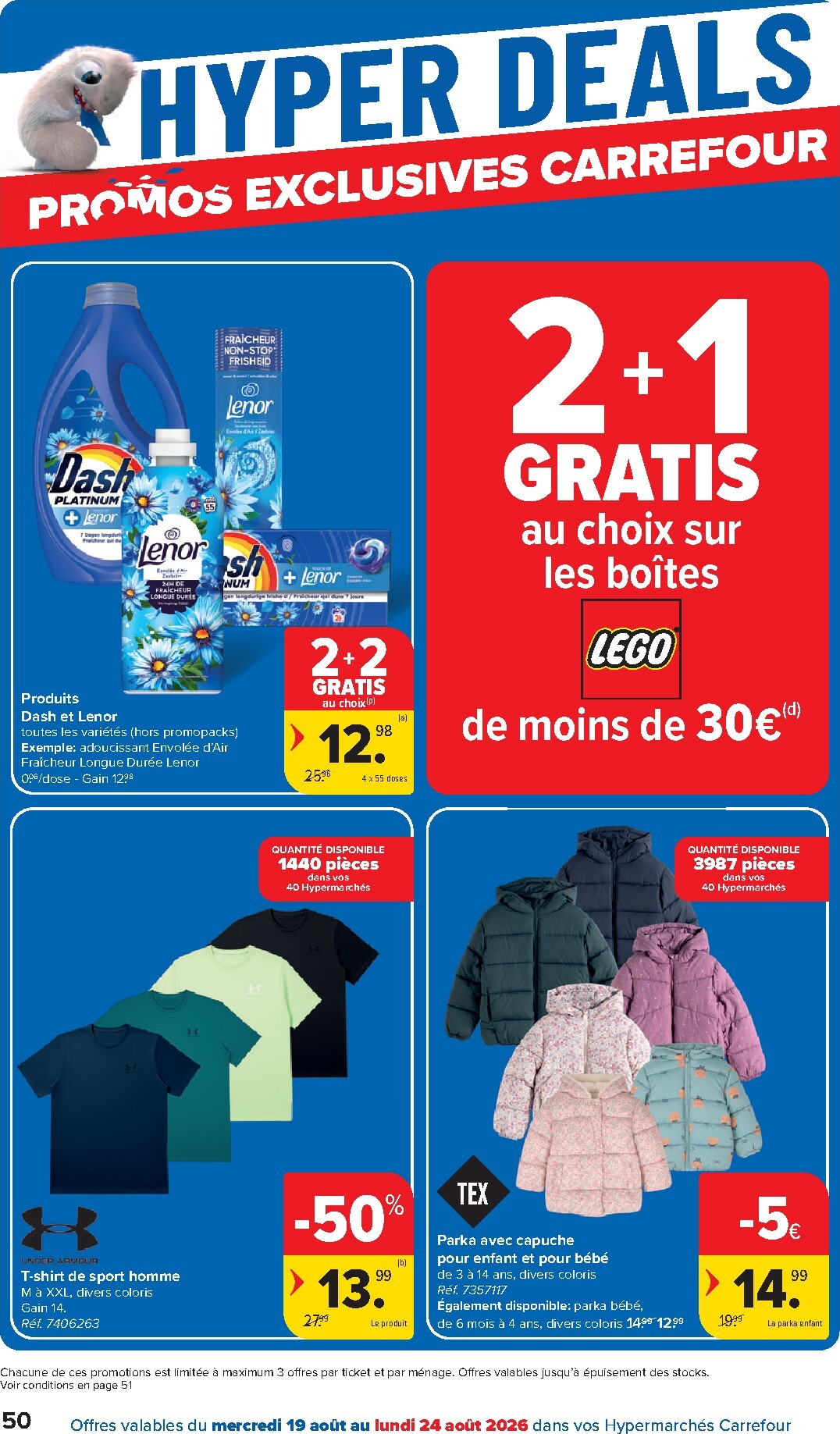 carrefour - Huidige Carrefour Hypermarchés folder geldig van woensdag 19/08/2026 tot maandag 31/08/2026 - page: 50