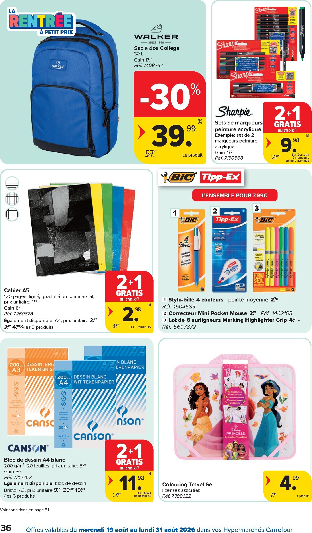 carrefour - Huidige Carrefour Hypermarchés folder geldig van woensdag 19/08/2026 tot maandag 31/08/2026 - page: 36