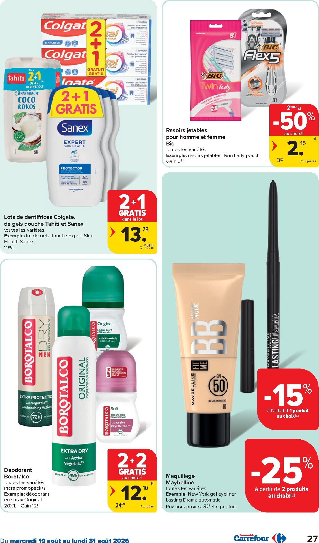 carrefour - Huidige Carrefour Hypermarchés folder geldig van woensdag 19/08/2026 tot maandag 31/08/2026 - page: 27
