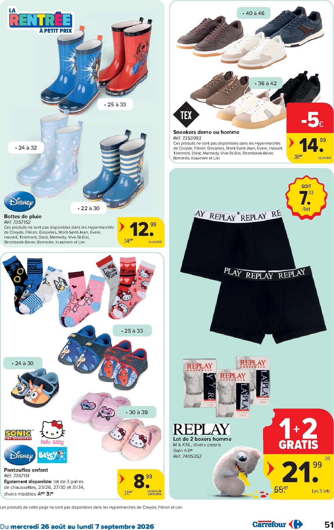 carrefour - Carrefour Hypermarchés folder voor volgende week van woensdag 26/08/2026 tot maandag 07/09/2026 - page: 51