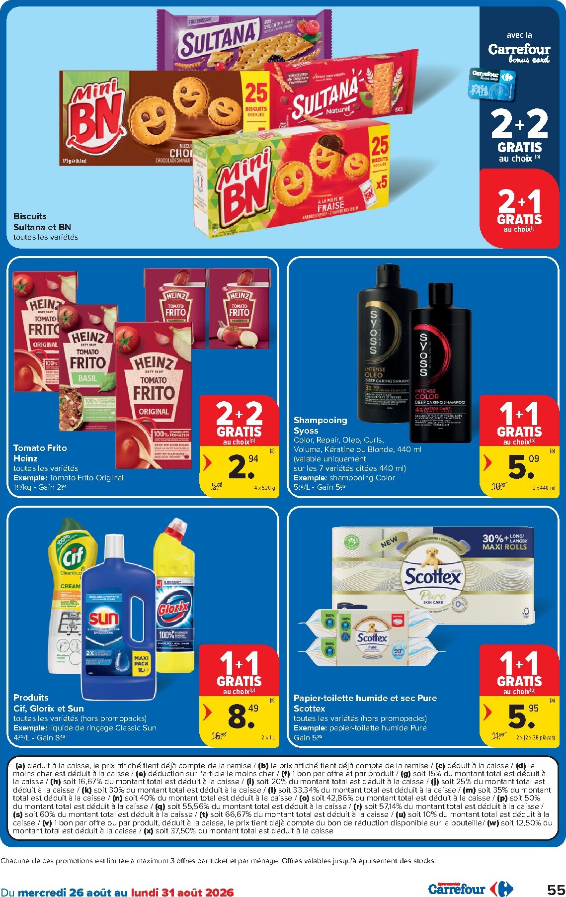 carrefour - Carrefour Hypermarchés folder voor volgende week van woensdag 26/08/2026 tot maandag 07/09/2026 - page: 55