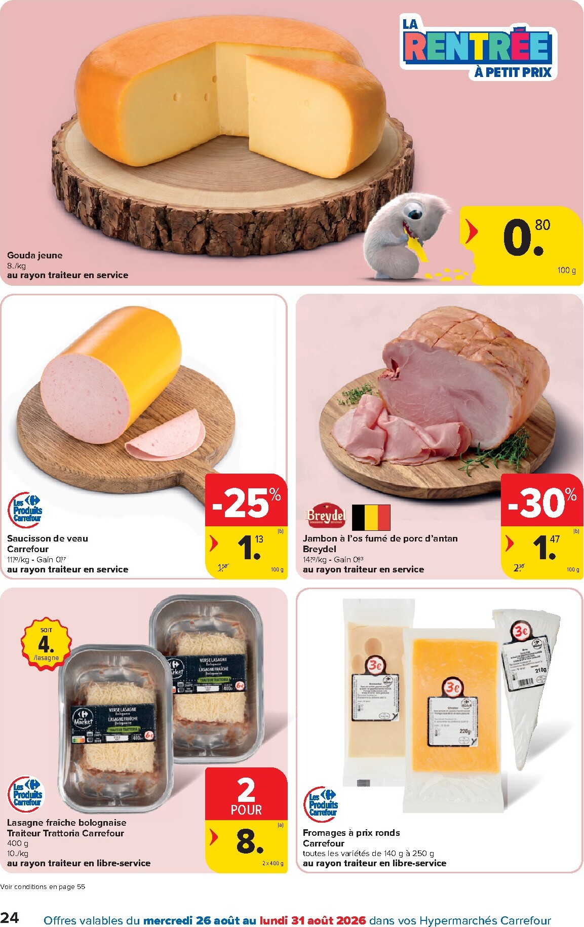 carrefour - Carrefour Hypermarchés folder voor volgende week van woensdag 26/08/2026 tot maandag 07/09/2026 - page: 24