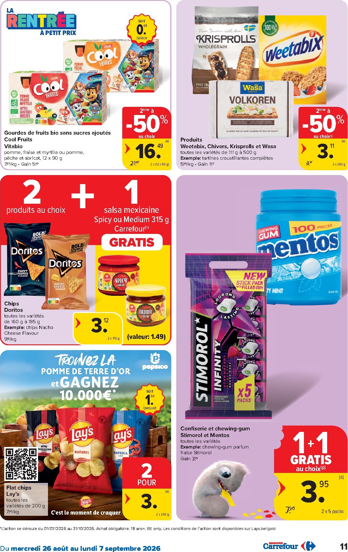 carrefour - Carrefour Hypermarchés folder voor volgende week van woensdag 26/08/2026 tot maandag 07/09/2026 - page: 11