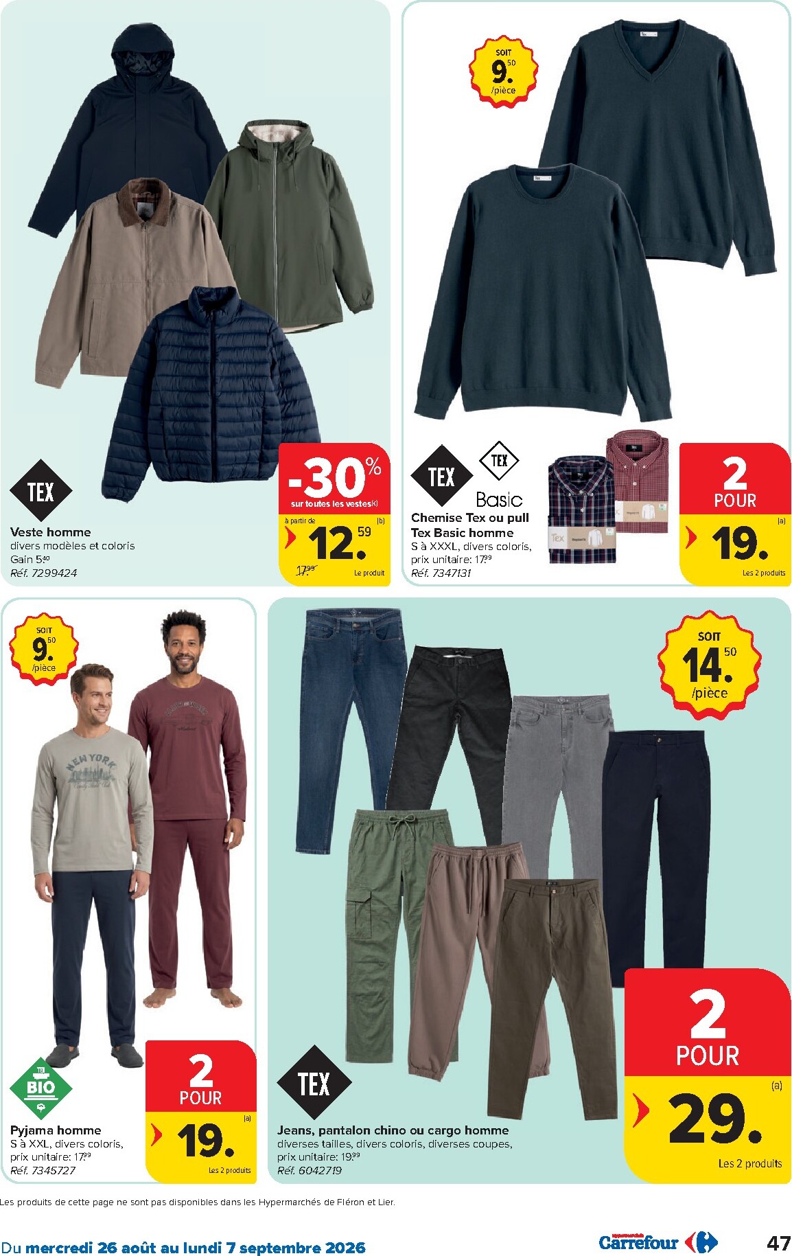 carrefour - Carrefour Hypermarchés folder voor volgende week van woensdag 26/08/2026 tot maandag 07/09/2026 - page: 47