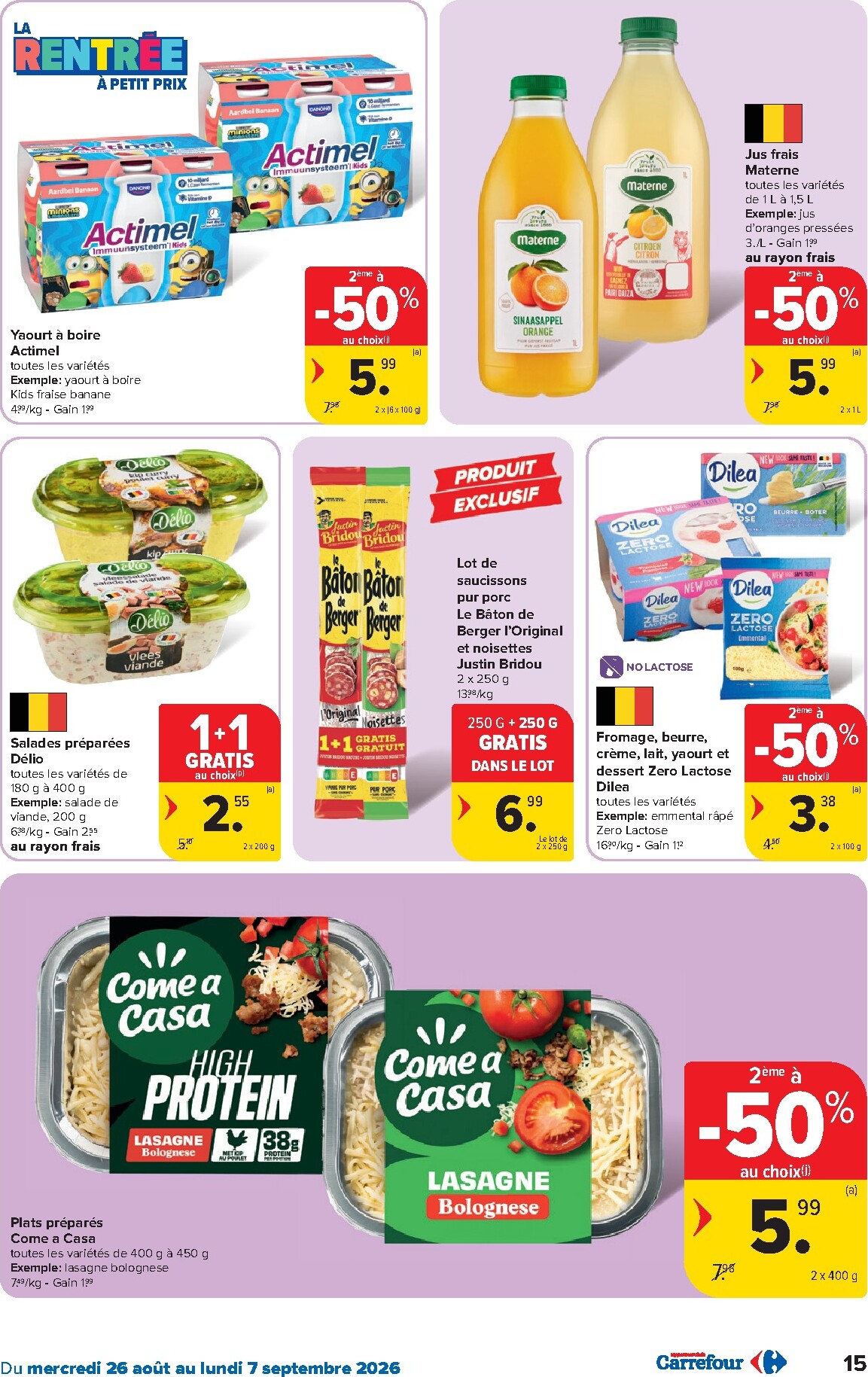 carrefour - Carrefour Hypermarchés folder voor volgende week van woensdag 26/08/2026 tot maandag 07/09/2026 - page: 15