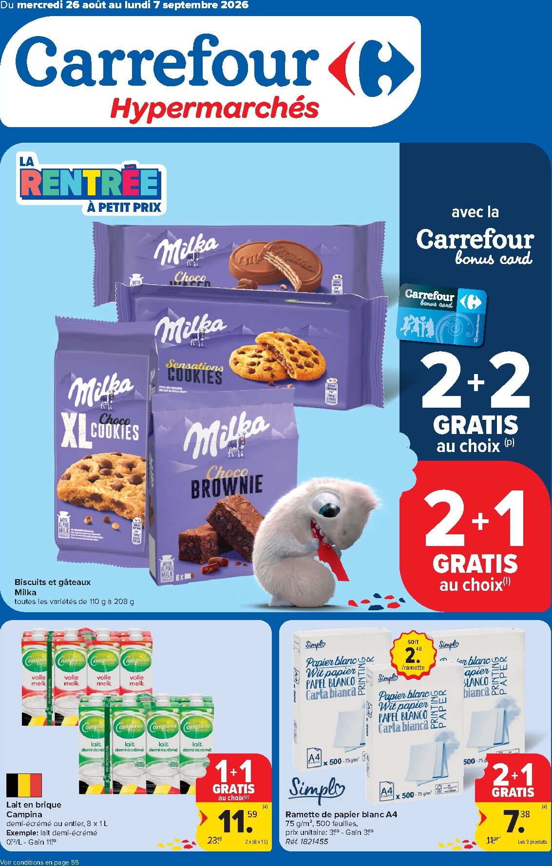 carrefour - Carrefour Hypermarchés folder voor volgende week van woensdag 26/08/2026 tot maandag 07/09/2026