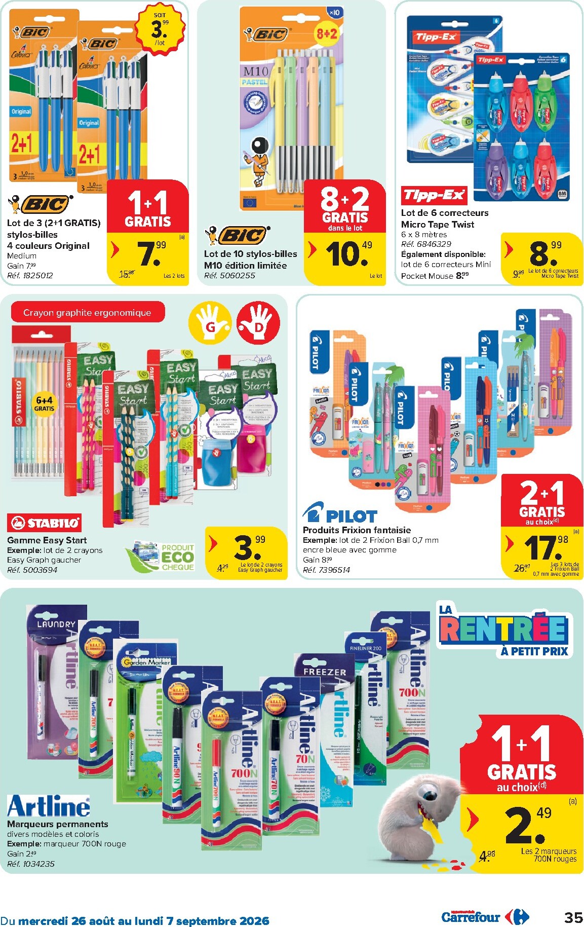 carrefour - Carrefour Hypermarchés folder voor volgende week van woensdag 26/08/2026 tot maandag 07/09/2026 - page: 35