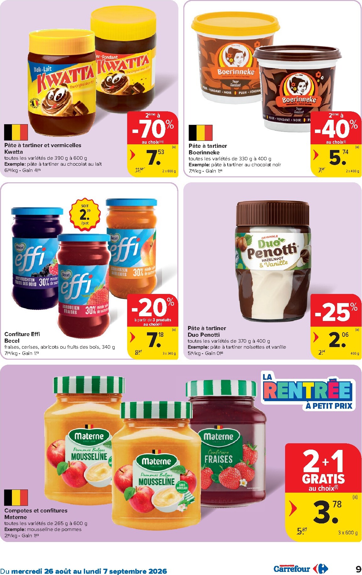 carrefour - Carrefour Hypermarchés folder voor volgende week van woensdag 26/08/2026 tot maandag 07/09/2026 - page: 9
