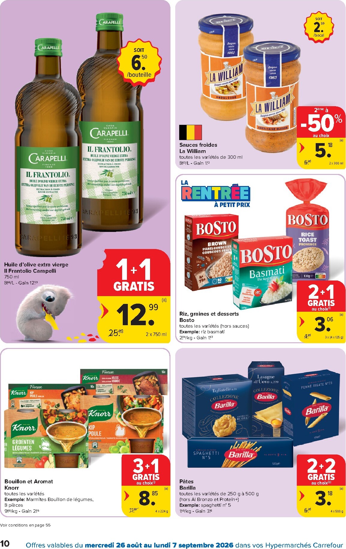 carrefour - Carrefour Hypermarchés folder voor volgende week van woensdag 26/08/2026 tot maandag 07/09/2026 - page: 10