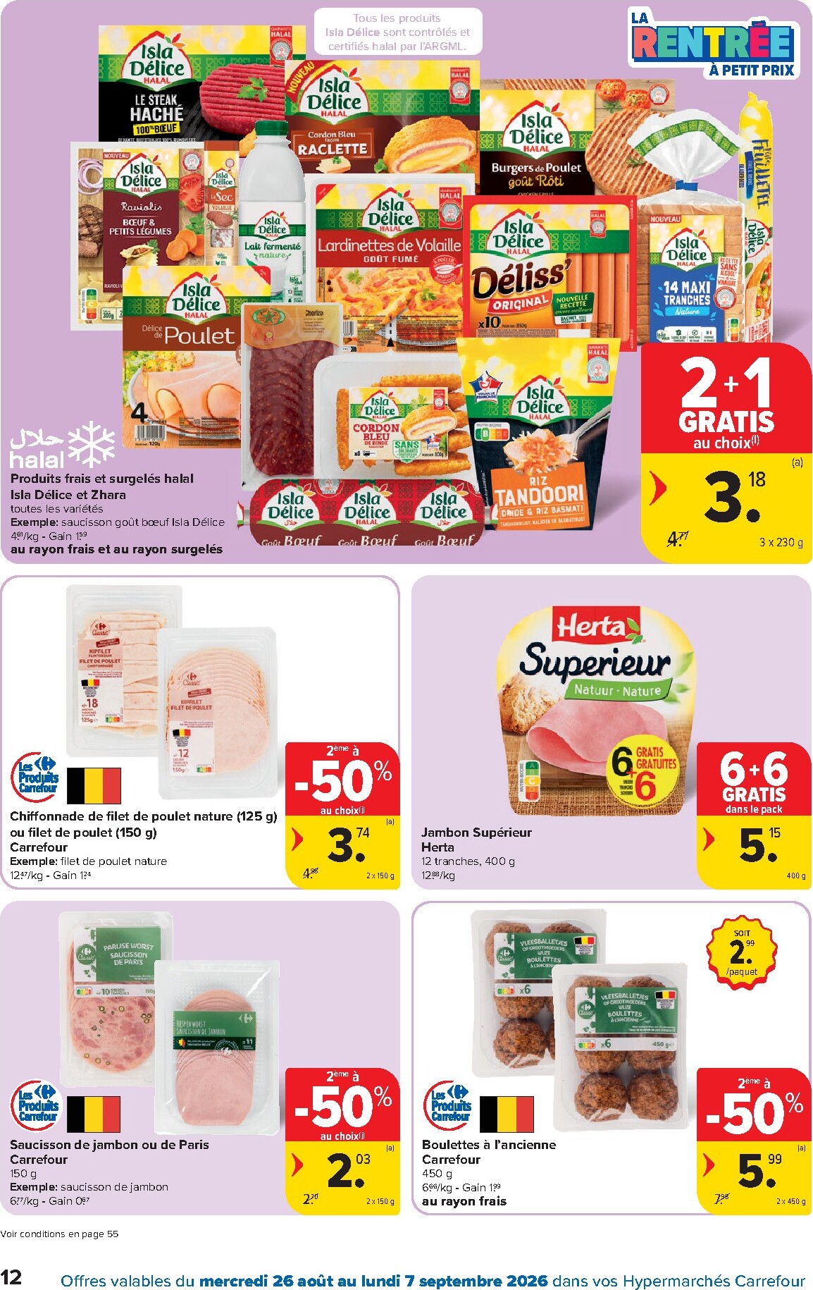 carrefour - Carrefour Hypermarchés folder voor volgende week van woensdag 26/08/2026 tot maandag 07/09/2026 - page: 12
