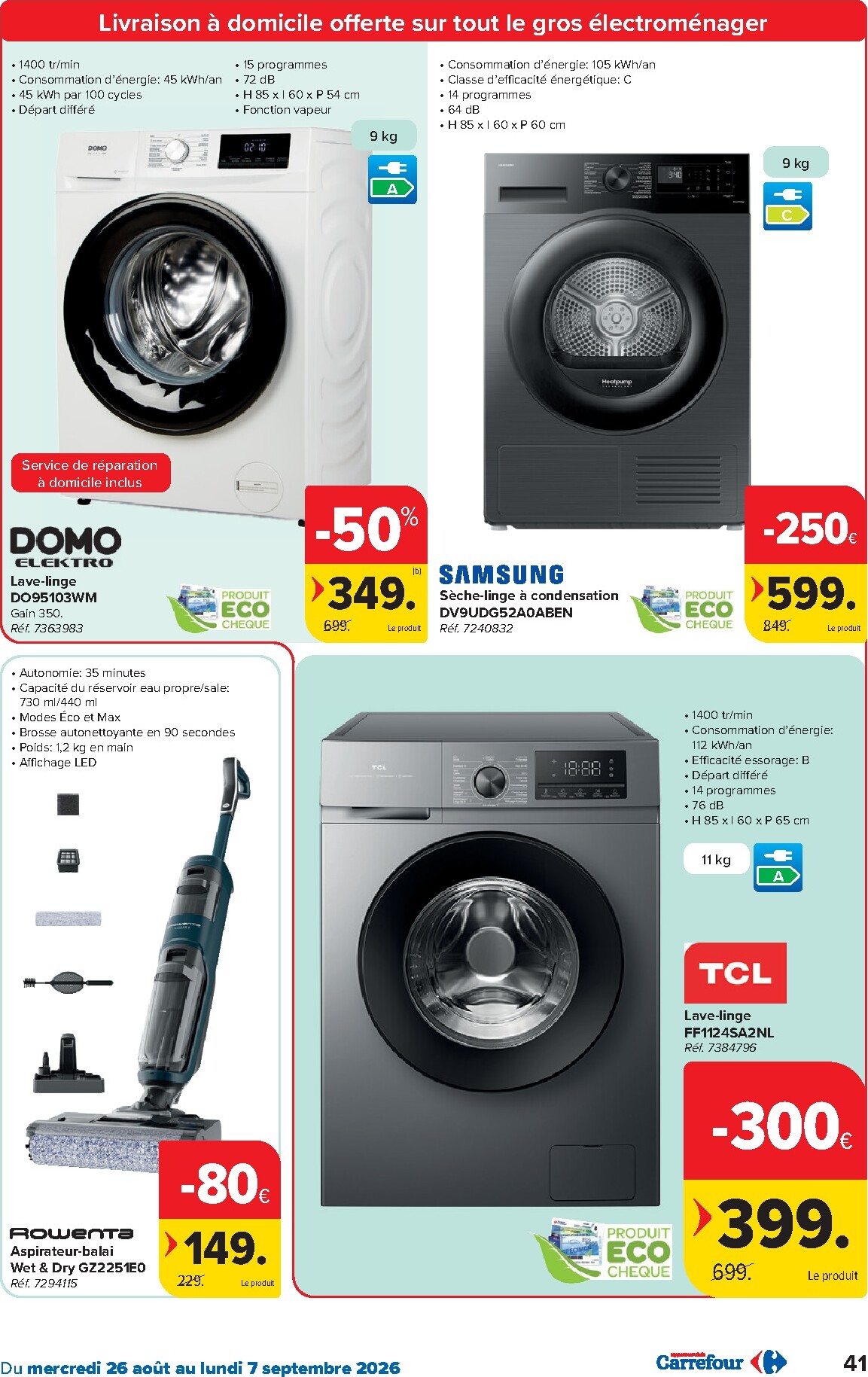 carrefour - Carrefour Hypermarchés folder voor volgende week van woensdag 26/08/2026 tot maandag 07/09/2026 - page: 41