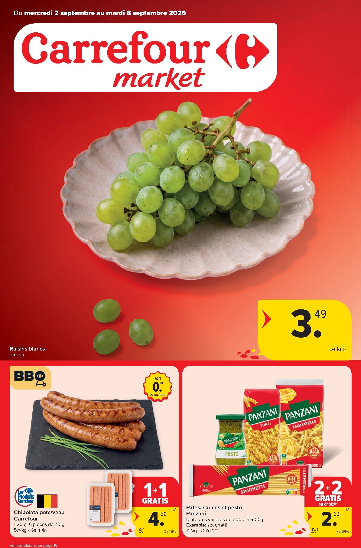 carrefour - Carrefour - Market folder voor volgende week van woensdag 02/09/2026 tot dinsdag 08/09/2026