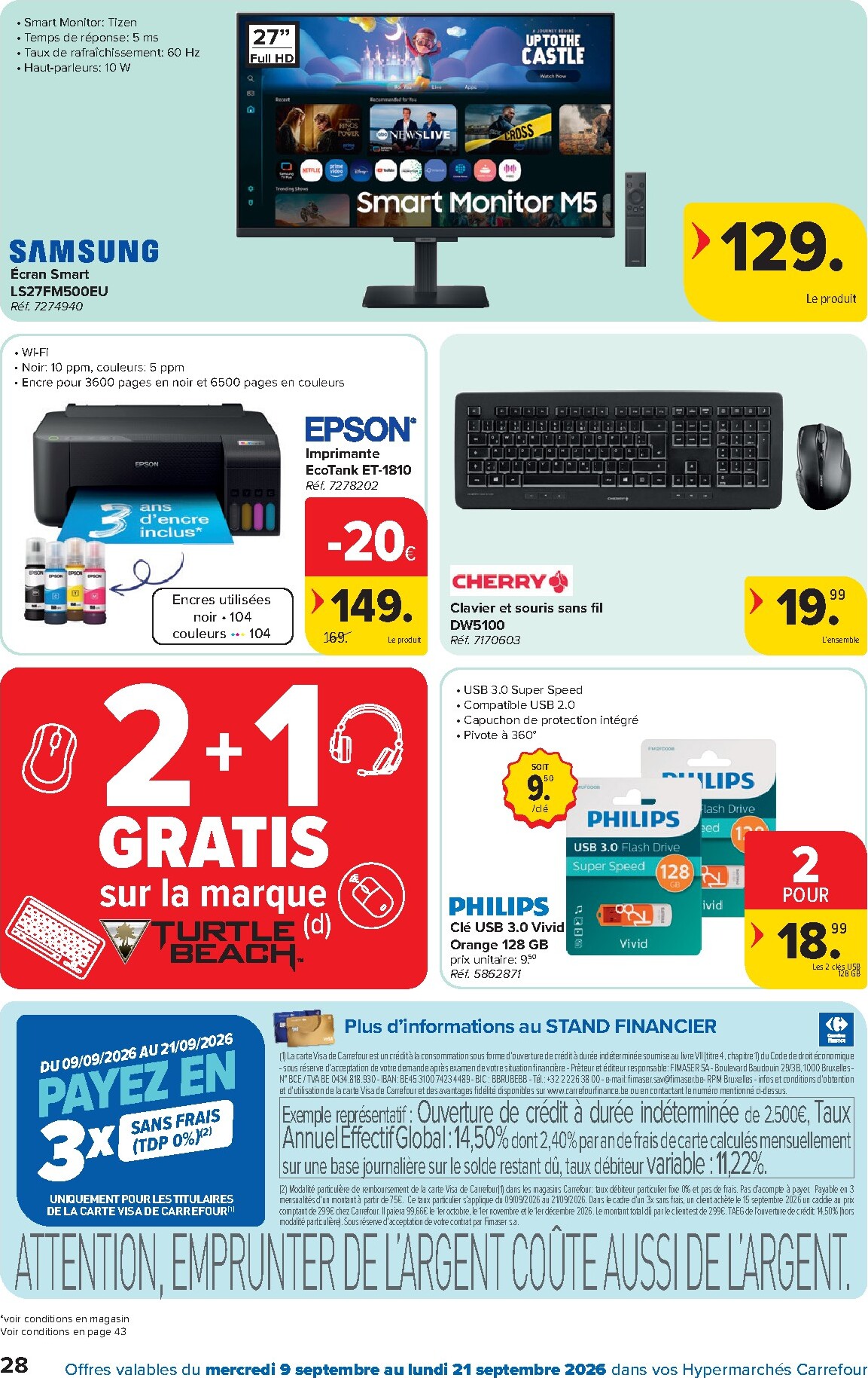carrefour - Carrefour folder voor volgende week van woensdag 09/09/2026 tot maandag 21/09/2026 - page: 28