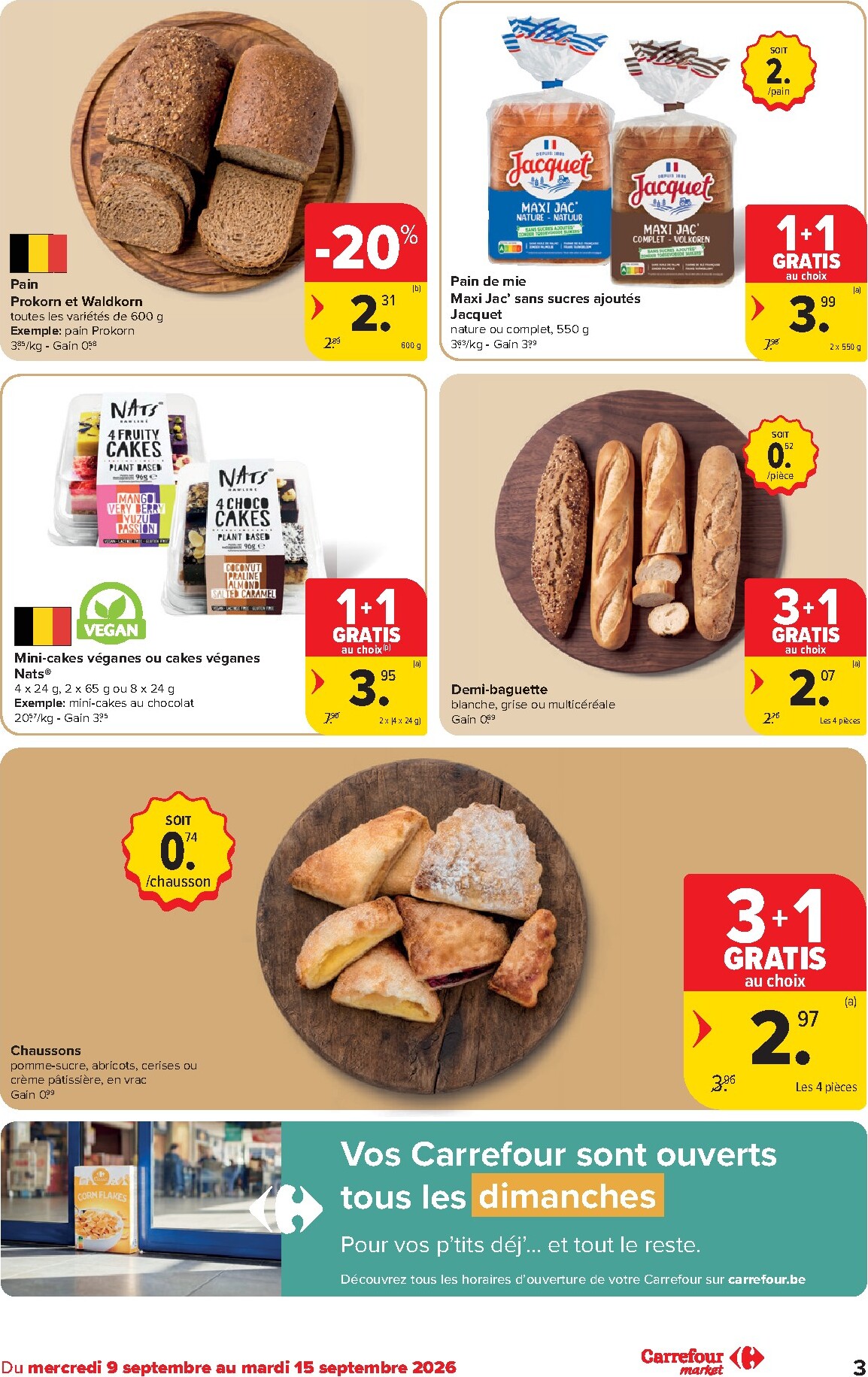 carrefour - Carrefour - Market Promotions de la semaine folder voor volgende week van woensdag 09/09/2026 tot dinsdag 15/09/2026 - page: 3