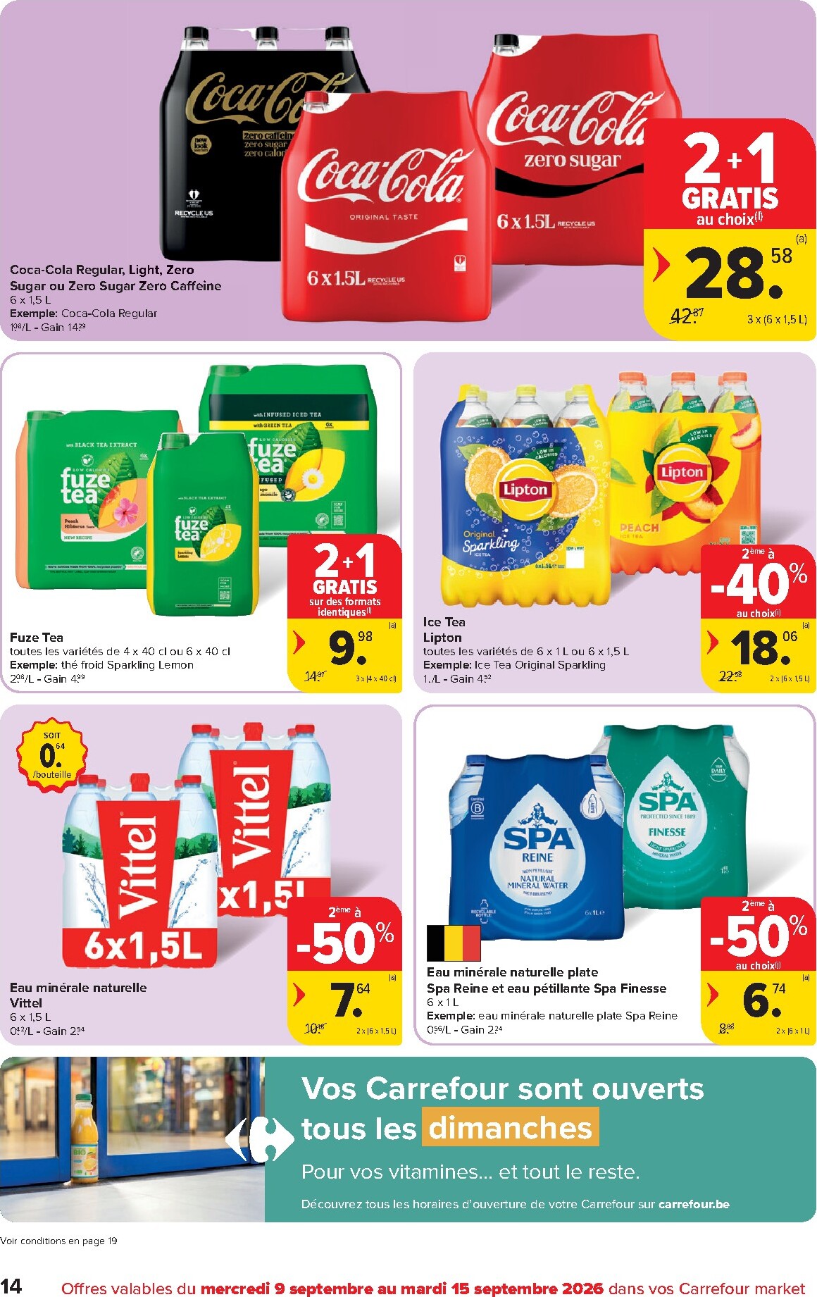 carrefour - Carrefour - Market Promotions de la semaine folder voor volgende week van woensdag 09/09/2026 tot dinsdag 15/09/2026 - page: 14