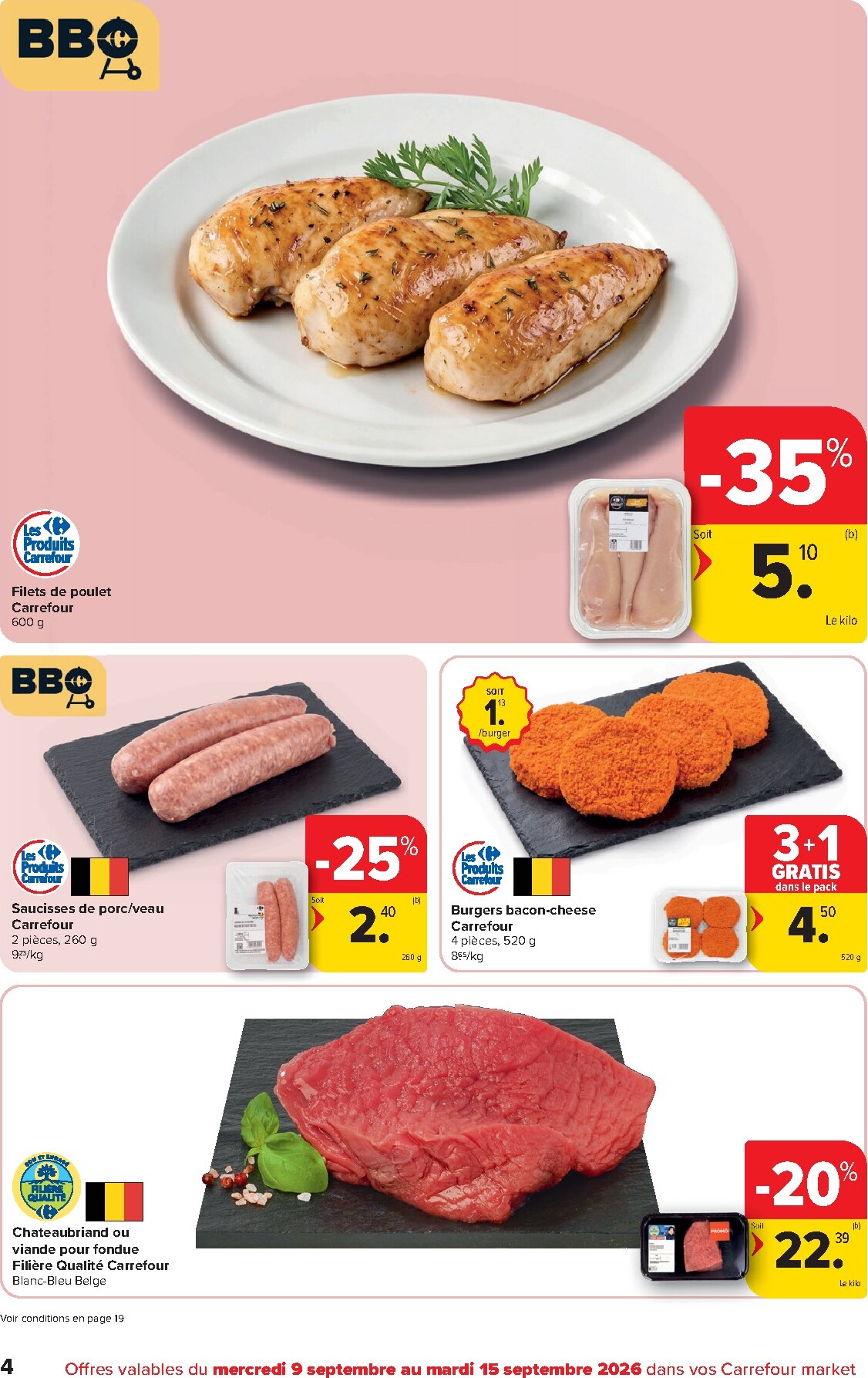 carrefour - Carrefour - Market Promotions de la semaine folder voor volgende week van woensdag 09/09/2026 tot dinsdag 15/09/2026 - page: 4