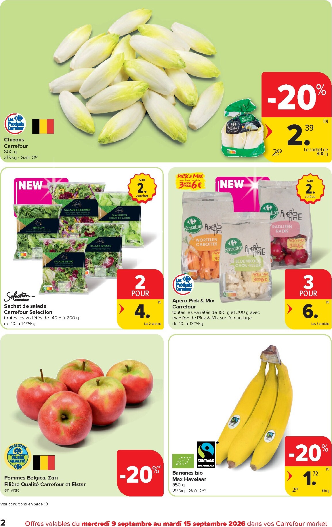 carrefour - Carrefour - Market Promotions de la semaine folder voor volgende week van woensdag 09/09/2026 tot dinsdag 15/09/2026 - page: 2
