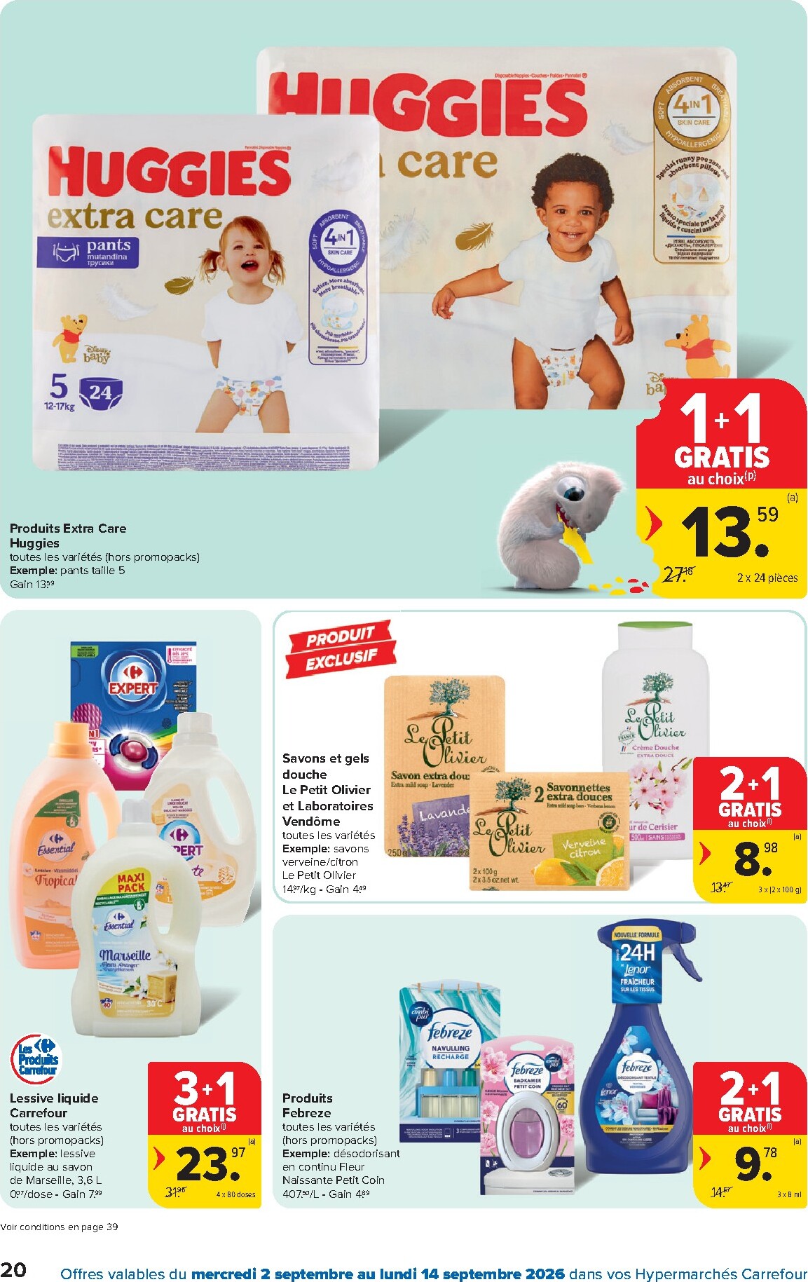 carrefour - Huidige Carrefour - Hypermarchés folder geldig van woensdag 02/09/2026 tot maandag 14/09/2026 - page: 20