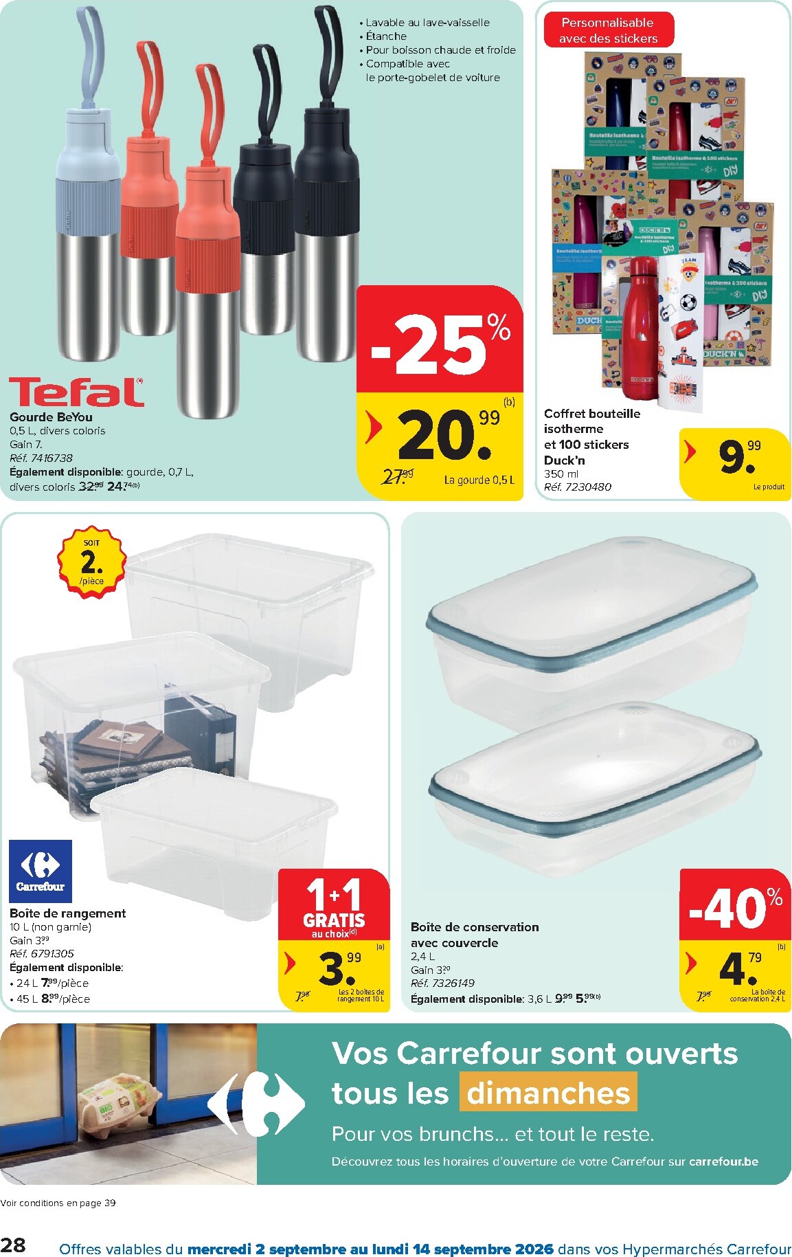 carrefour - Huidige Carrefour - Hypermarchés folder geldig van woensdag 02/09/2026 tot maandag 14/09/2026 - page: 28