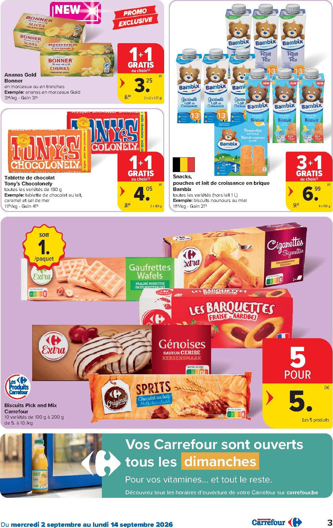 carrefour - Huidige Carrefour - Hypermarchés folder geldig van woensdag 02/09/2026 tot maandag 14/09/2026 - page: 3