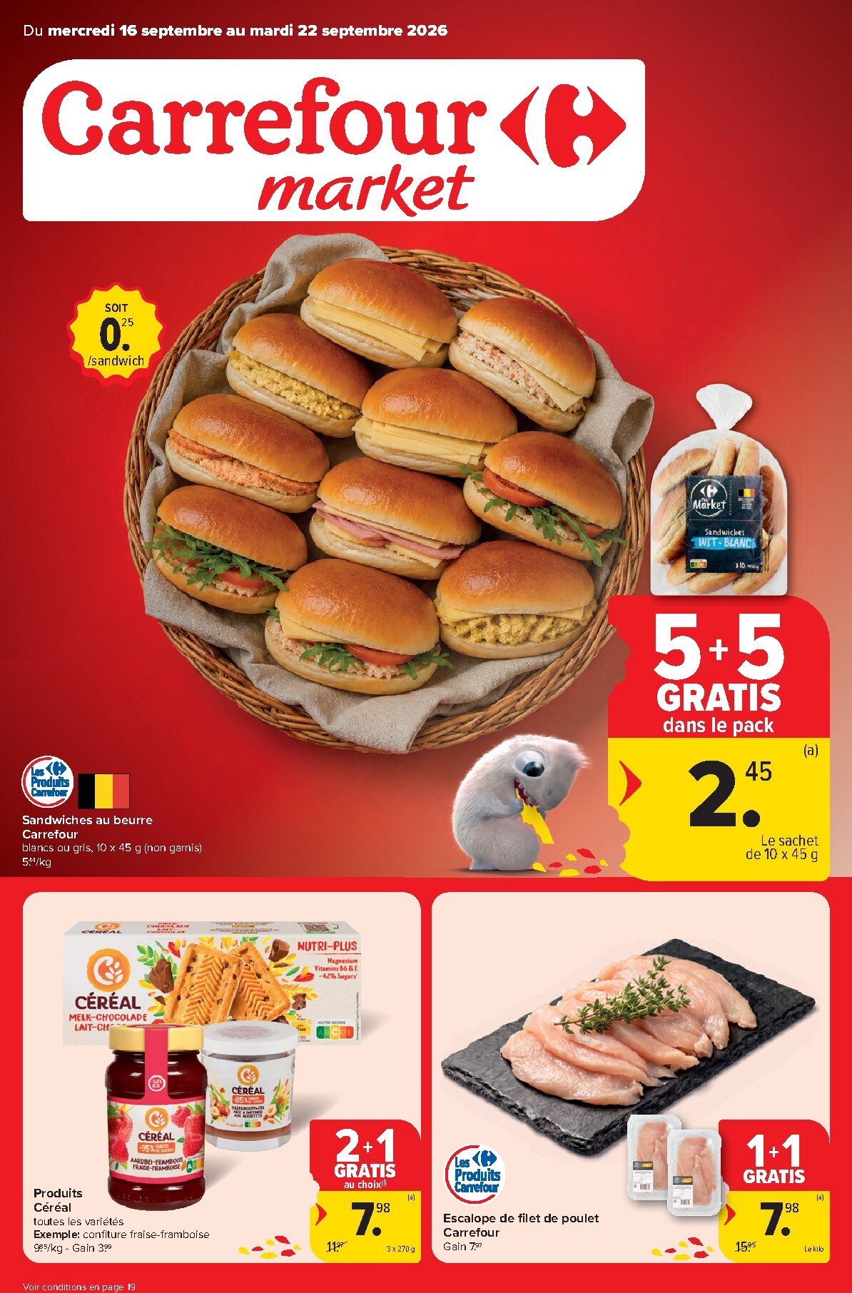 carrefour - Carrefour Market folder voor volgende week van woensdag 16/09/2026 tot dinsdag 22/09/2026