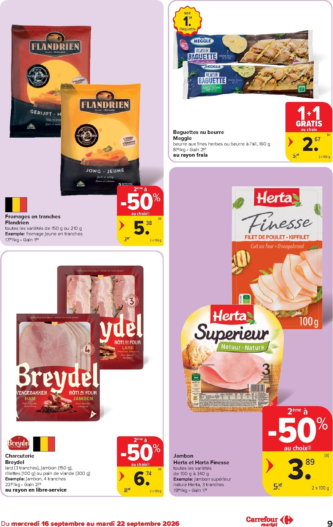 carrefour - Carrefour Market folder voor volgende week van woensdag 16/09/2026 tot dinsdag 22/09/2026 - page: 9