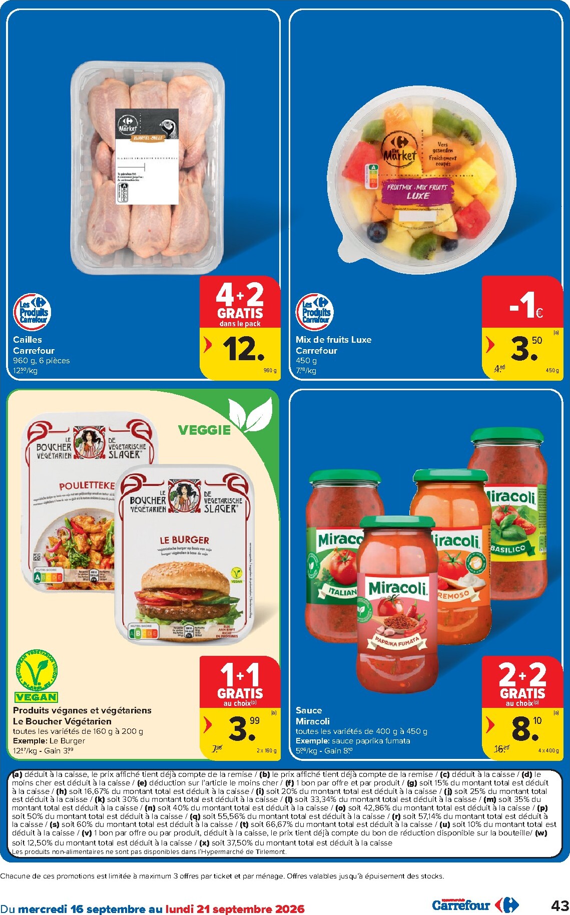 carrefour - Carrefour folder voor volgende week van woensdag 16/09/2026 tot maandag 28/09/2026 - page: 43