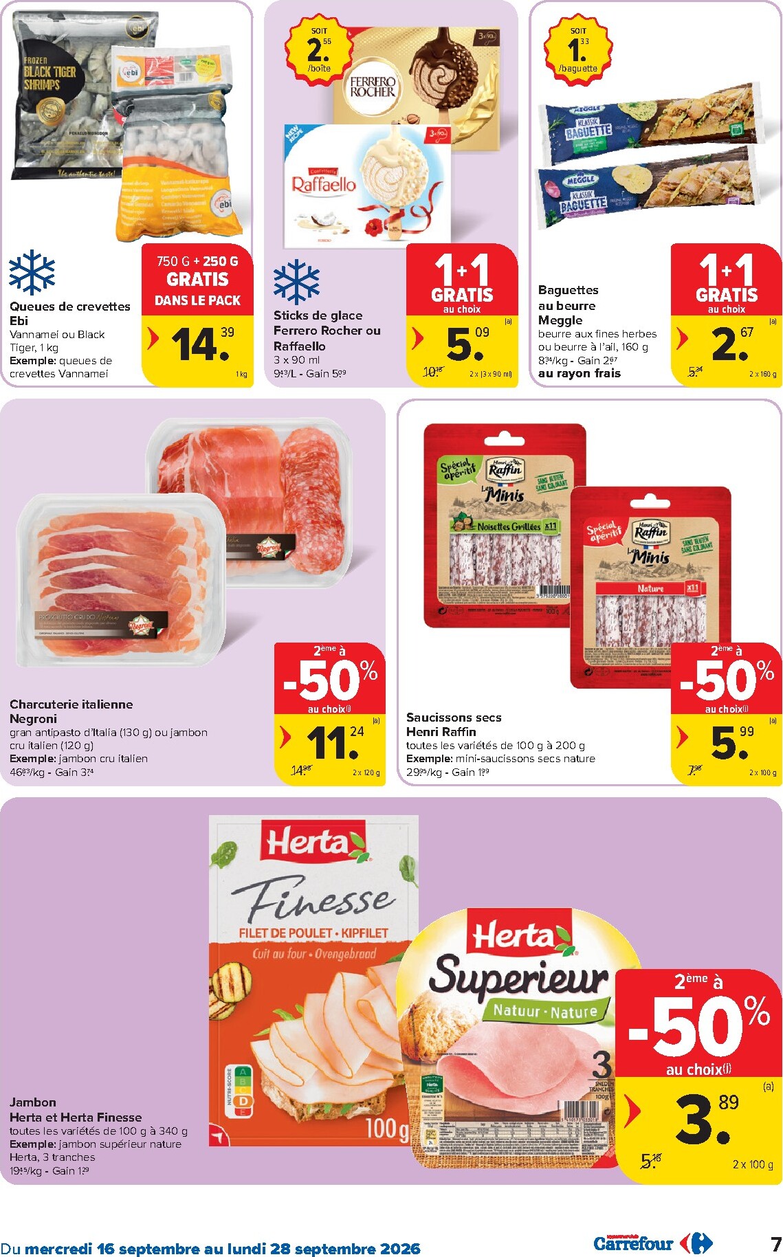 carrefour - Carrefour folder voor volgende week van woensdag 16/09/2026 tot maandag 28/09/2026 - page: 7