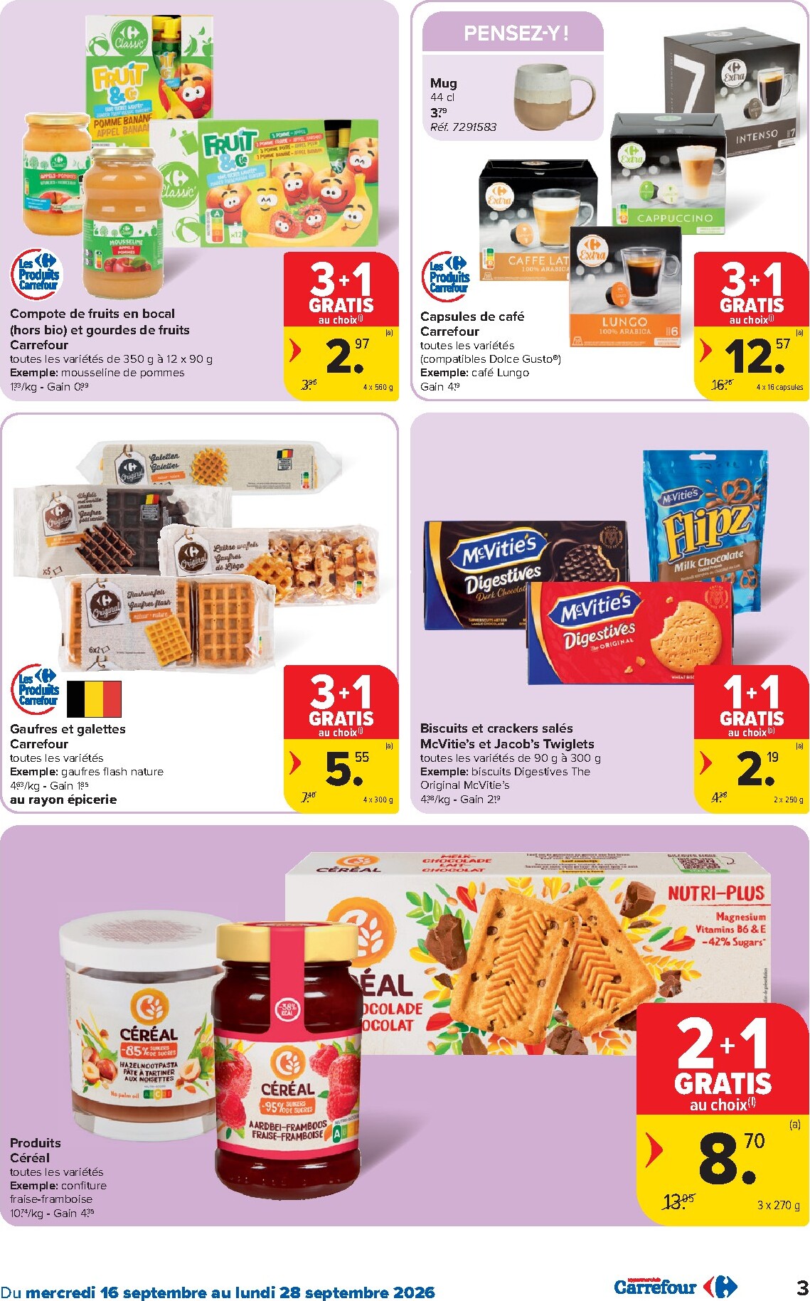 carrefour - Carrefour folder voor volgende week van woensdag 16/09/2026 tot maandag 28/09/2026 - page: 3