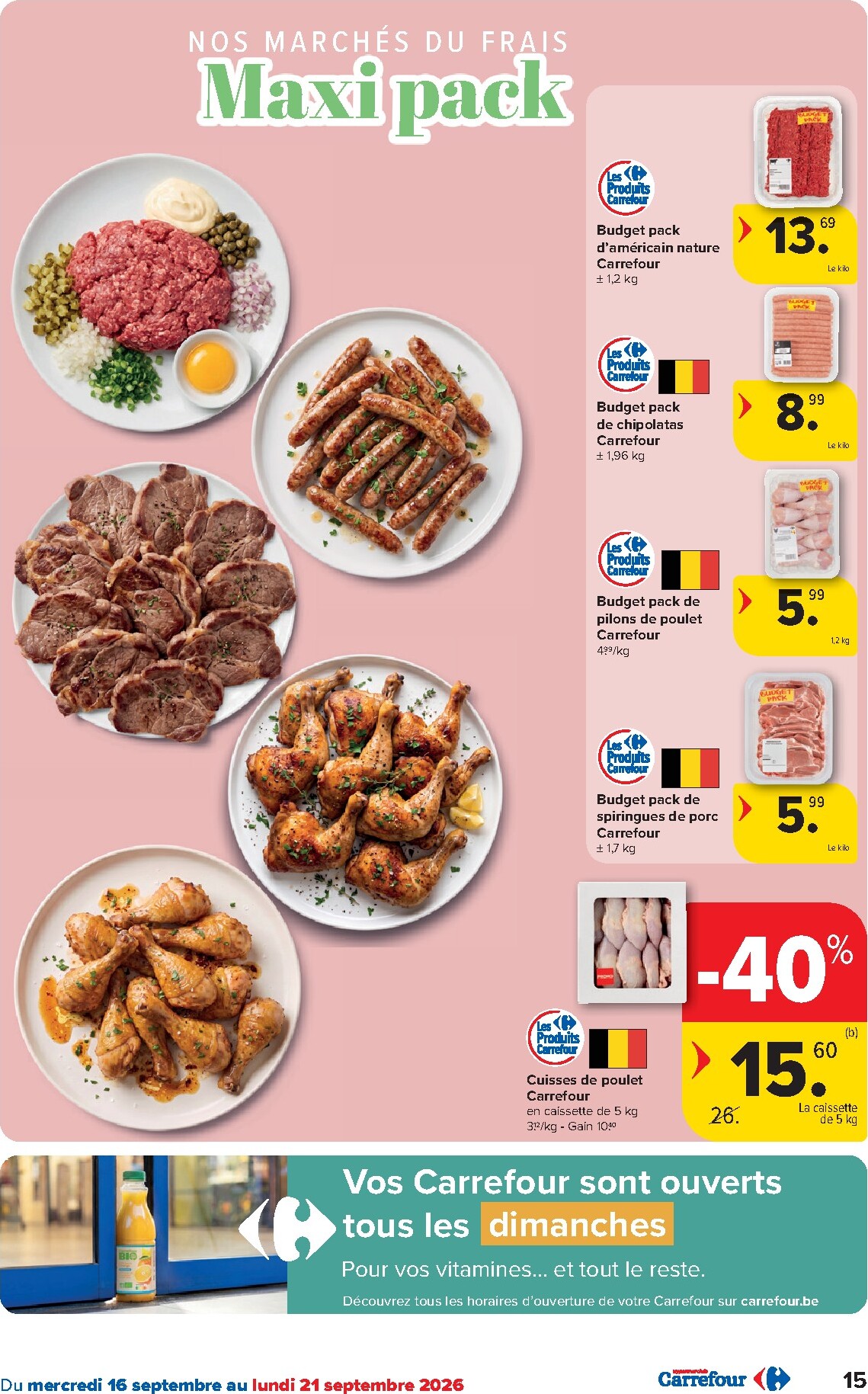 carrefour - Carrefour folder voor volgende week van woensdag 16/09/2026 tot maandag 28/09/2026 - page: 15