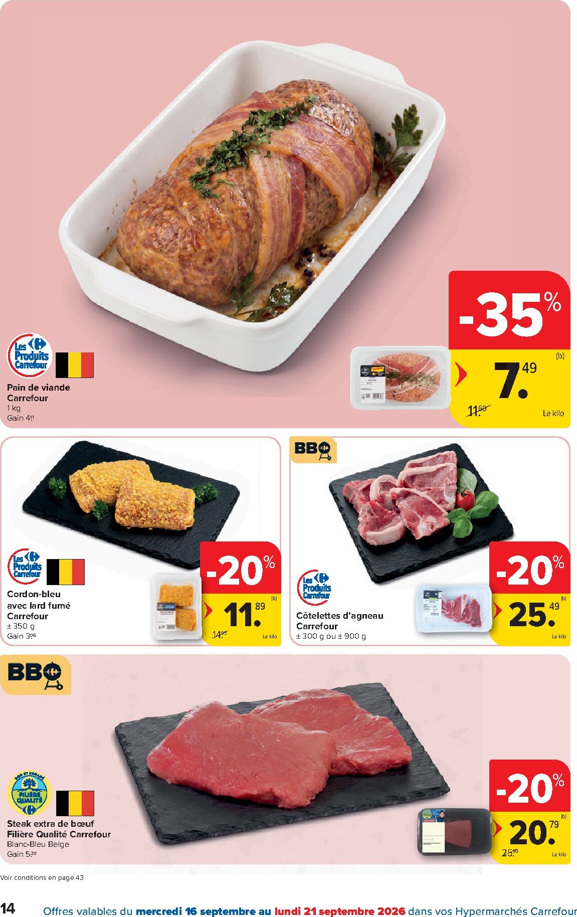 carrefour - Carrefour folder voor volgende week van woensdag 16/09/2026 tot maandag 28/09/2026 - page: 14