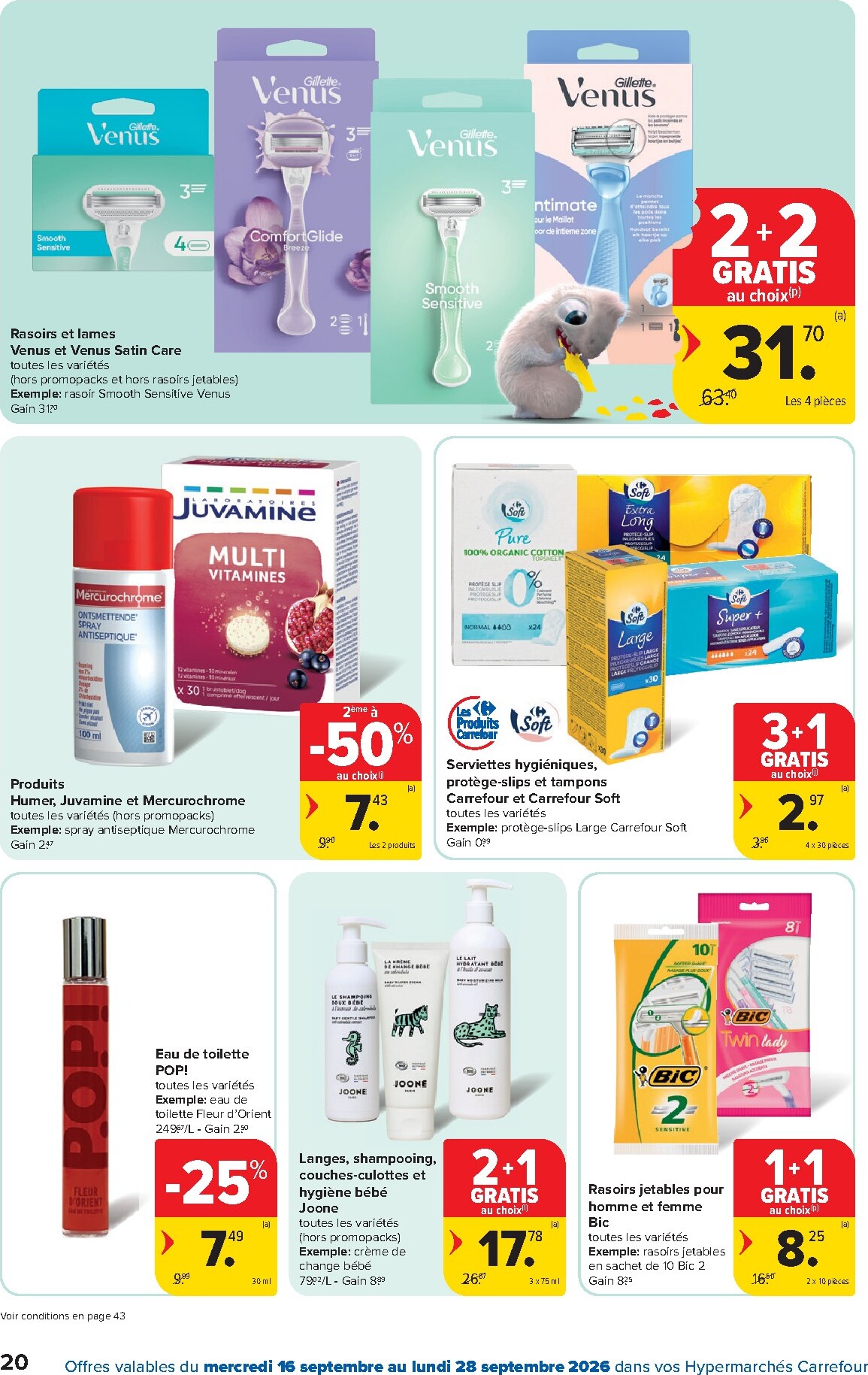 carrefour - Carrefour folder voor volgende week van woensdag 16/09/2026 tot maandag 28/09/2026 - page: 20