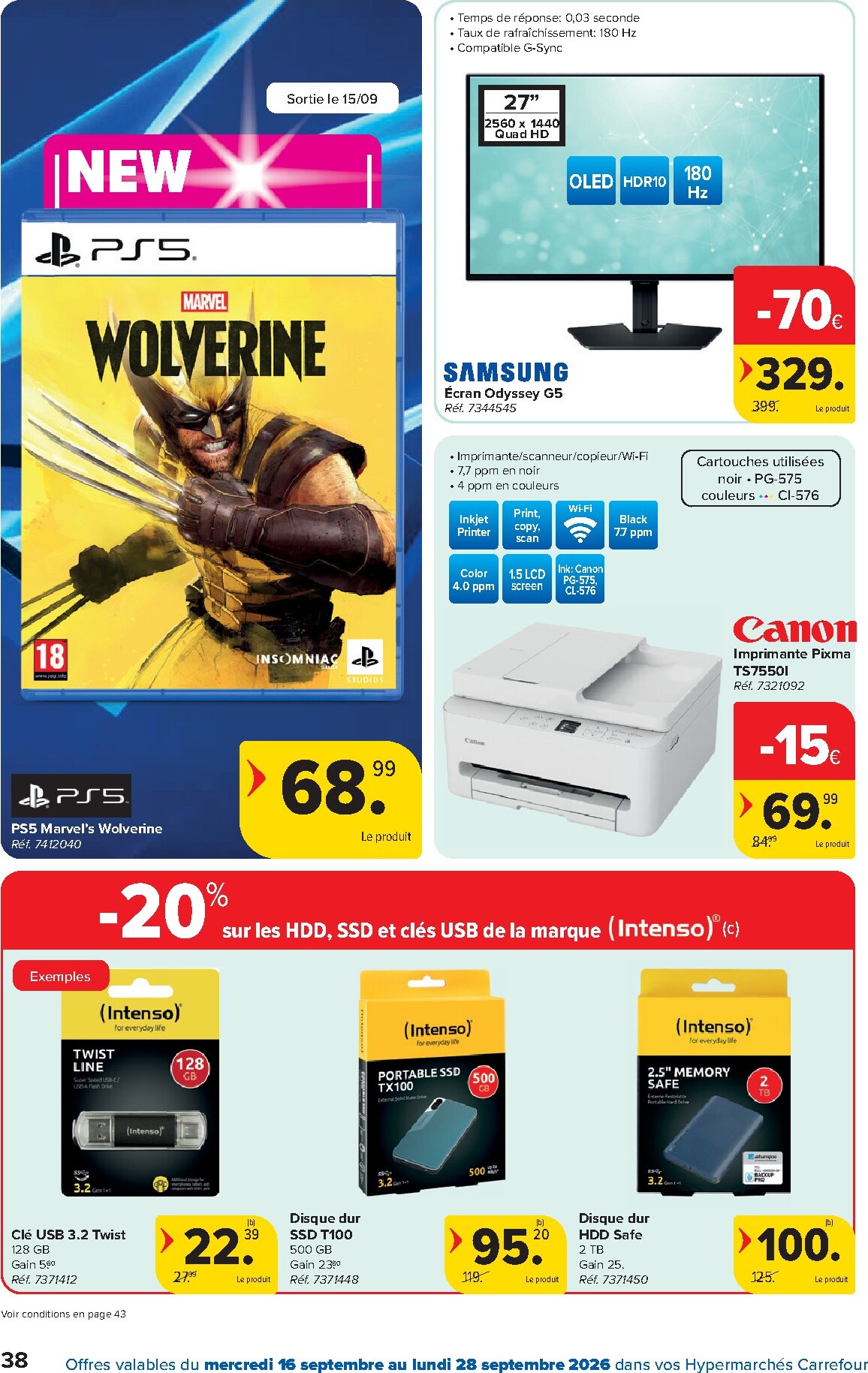 carrefour - Carrefour folder voor volgende week van woensdag 16/09/2026 tot maandag 28/09/2026 - page: 38