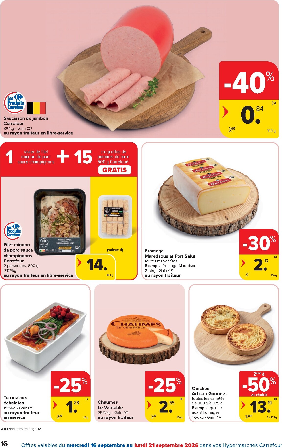 carrefour - Carrefour folder voor volgende week van woensdag 16/09/2026 tot maandag 28/09/2026 - page: 16