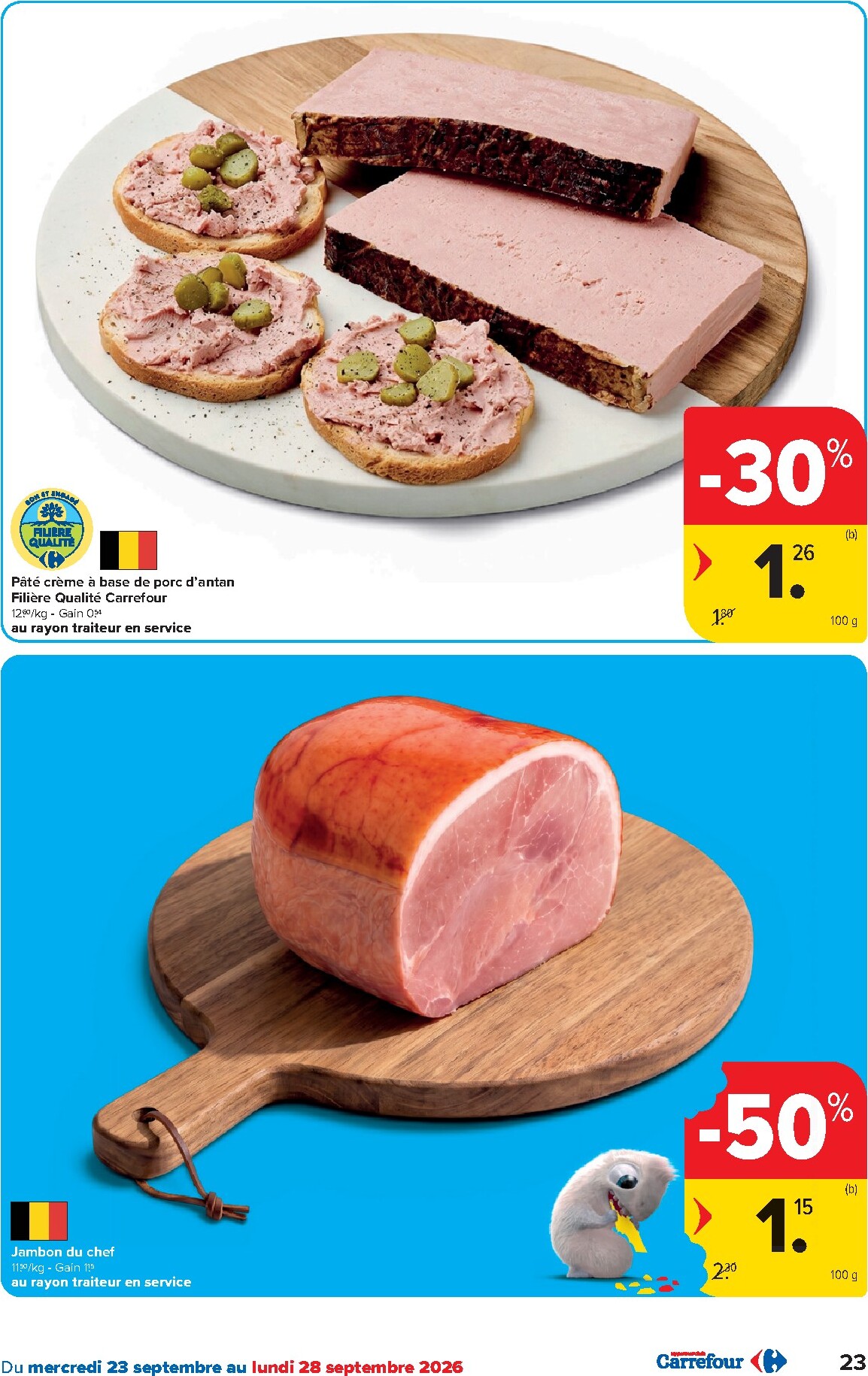 carrefour - Carrefour folder voor volgende week van woensdag 23/09/2026 tot maandag 05/10/2026 - page: 23