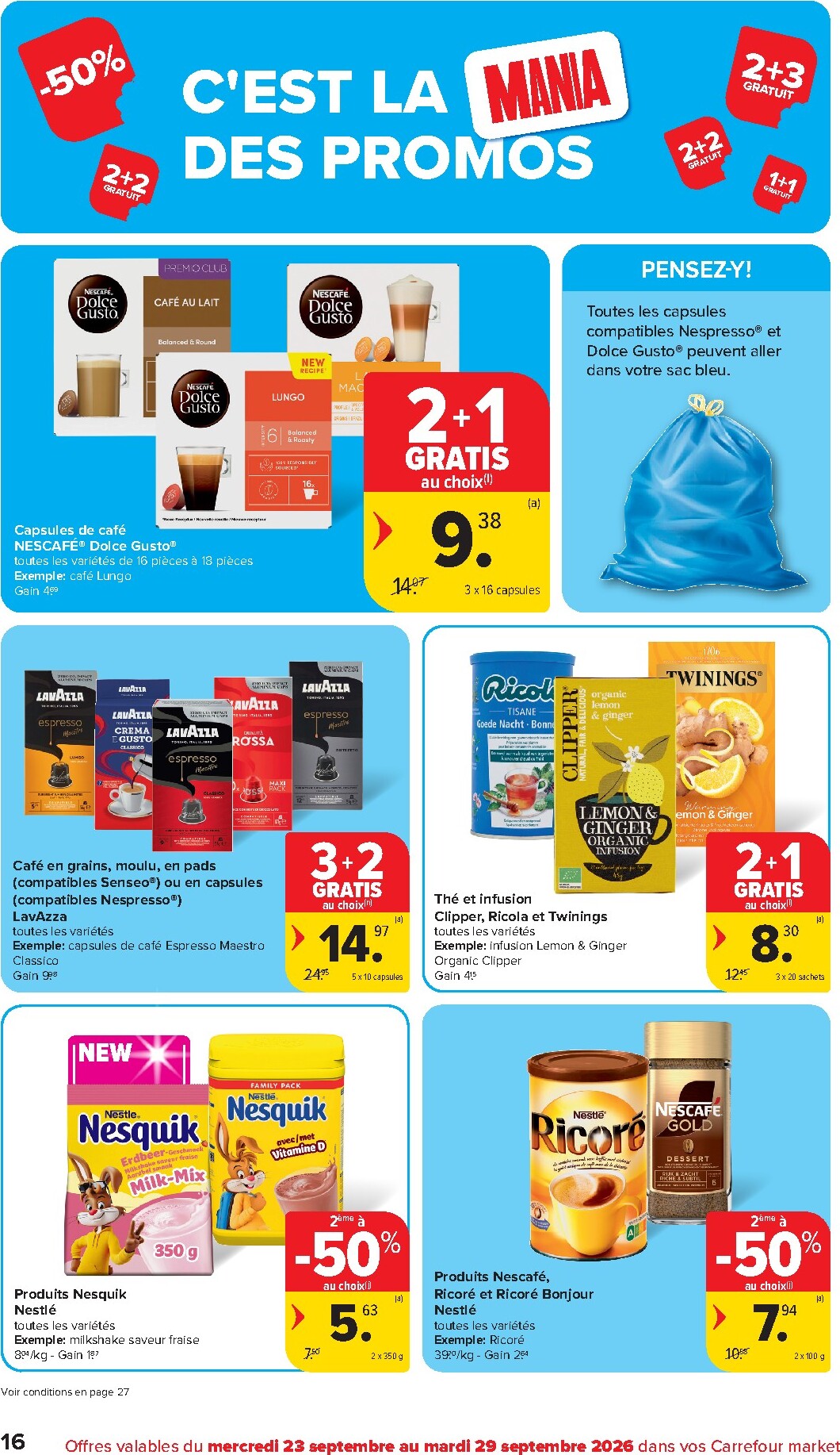 carrefour - Carrefour Market folder voor volgende week van woensdag 23/09/2026 tot dinsdag 29/09/2026 - page: 16