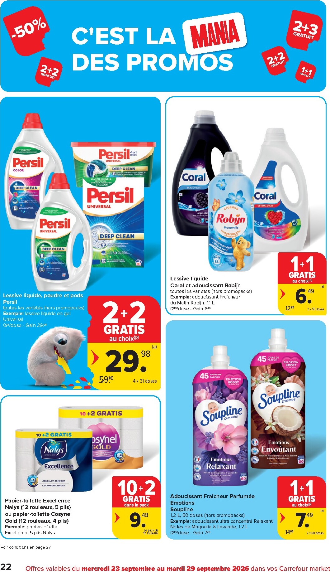 carrefour - Carrefour Market folder voor volgende week van woensdag 23/09/2026 tot dinsdag 29/09/2026 - page: 22
