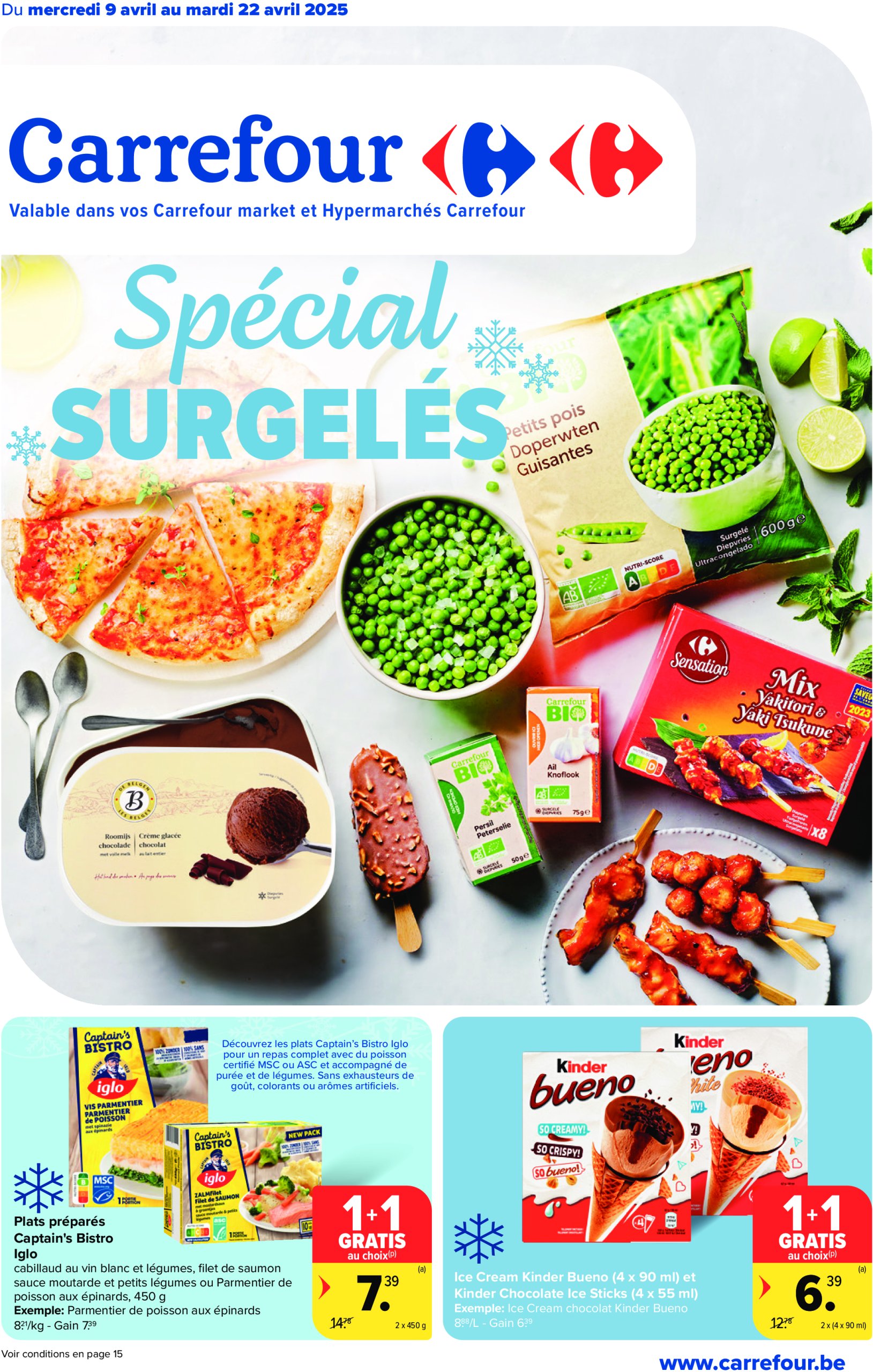 carrefour - Carrefour - Spécial surgelés folder geldig vanaf 09/04 - 22/04