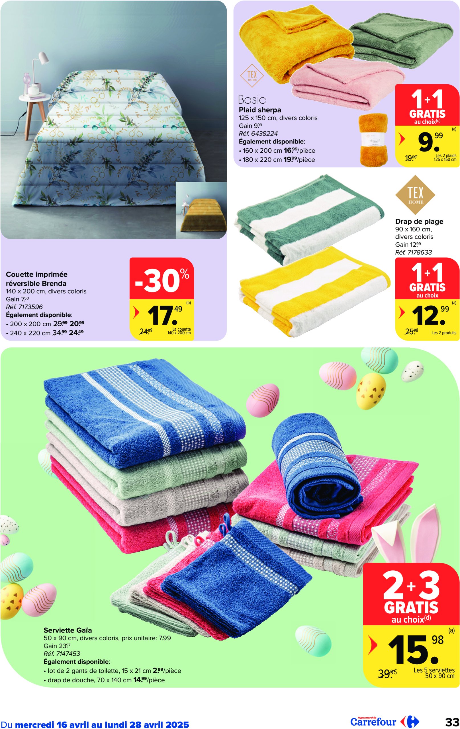 carrefour - Carrefour Hypermarchés folder geldig vanaf 16/04 - 28/04 - page: 33 carrefour - Carrefour Hypermarchés folder geldig vanaf 16/04 - 28/04 - page: 33