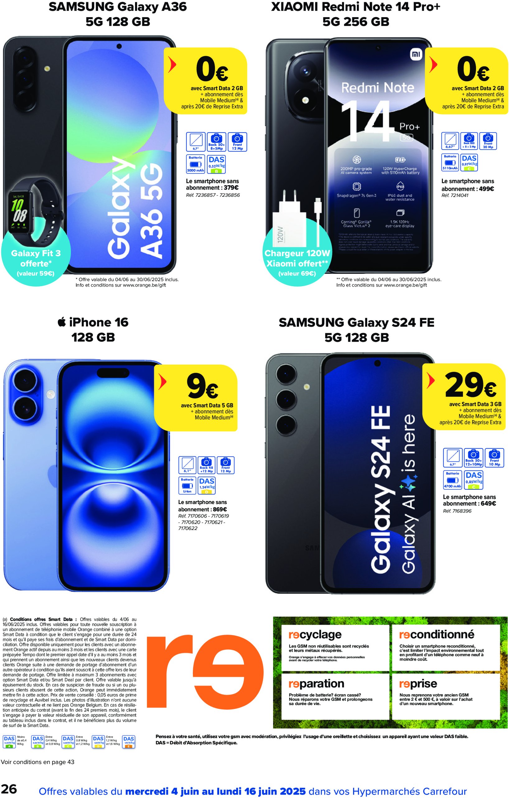 carrefour - Carrefour Hypermarchés folder geldig vanaf 04/06 - 16/06 - page: 26 carrefour - Carrefour Hypermarchés folder geldig vanaf 04/06 - 16/06 - page: 26