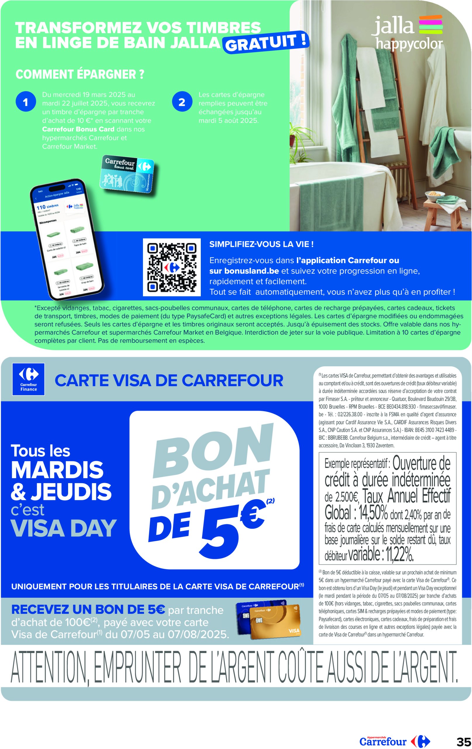 carrefour - Carrefour Hypermarchés folder geldig vanaf 04/06 - 16/06 - page: 35 carrefour - Carrefour Hypermarchés folder geldig vanaf 04/06 - 16/06 - page: 35