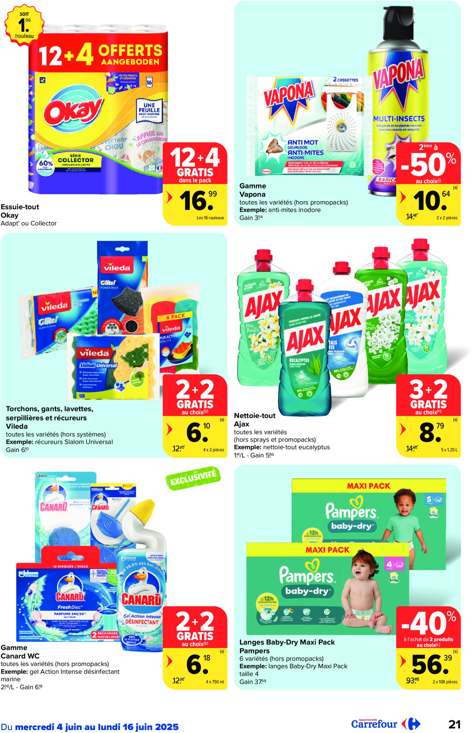 carrefour - Carrefour Hypermarchés folder geldig vanaf 04/06 - 16/06 - page: 21 carrefour - Carrefour Hypermarchés folder geldig vanaf 04/06 - 16/06 - page: 21