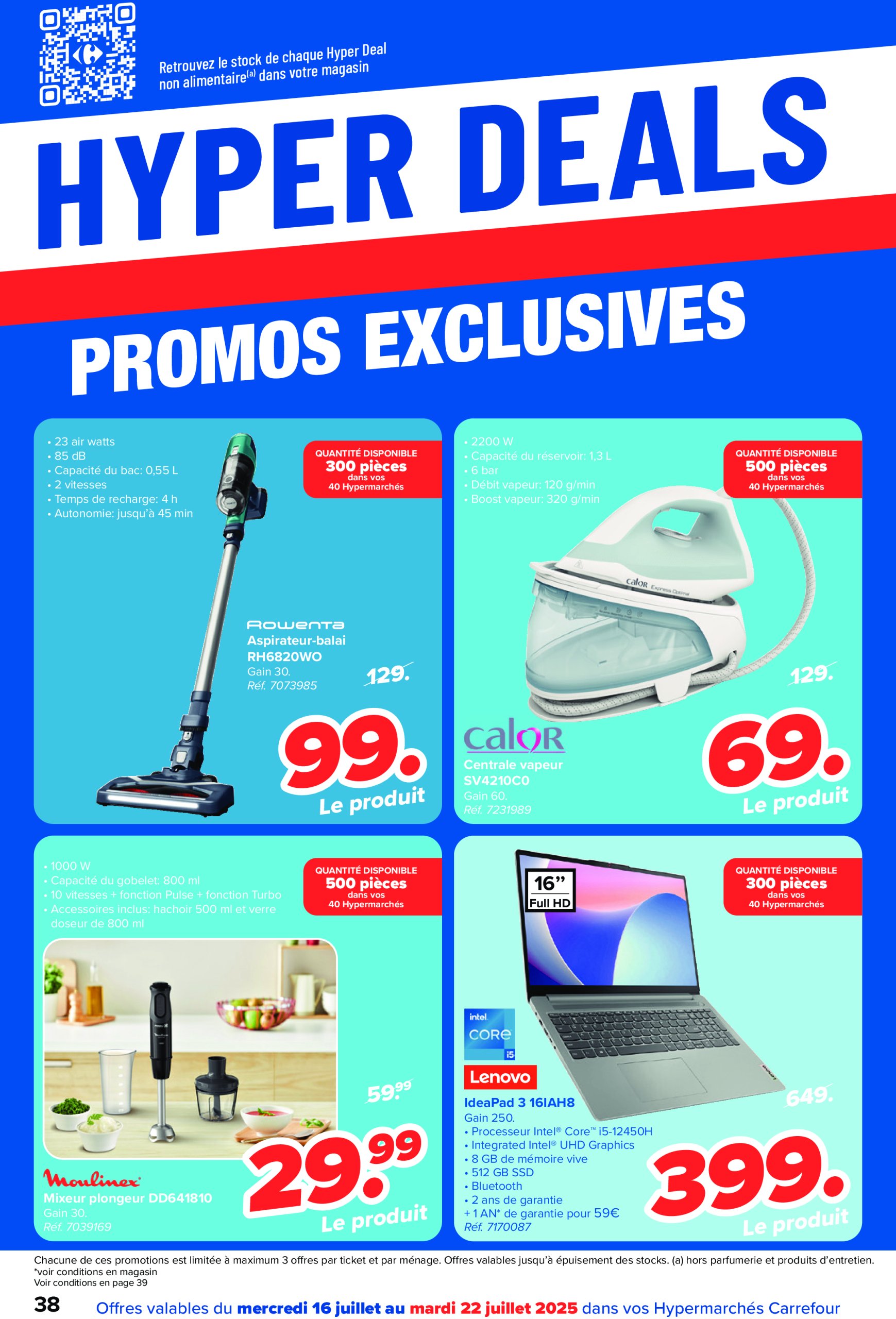 carrefour - Carrefour Hypermarchés folder geldig vanaf 16/07 - 28/07 - page: 38 carrefour - Carrefour Hypermarchés folder geldig vanaf 16/07 - 28/07 - page: 38